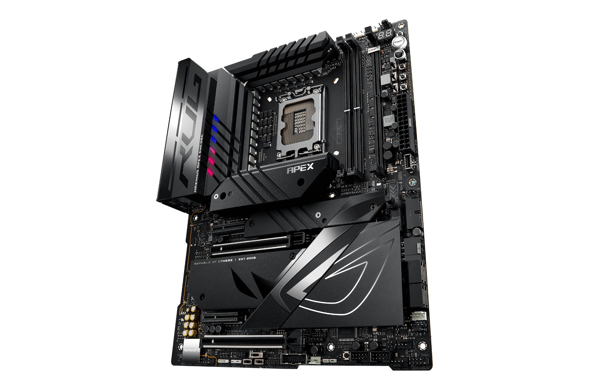 نمای کناری مادربرد ایسوس ASUS ROG MAXIMUS Z790 APEX ENCORE