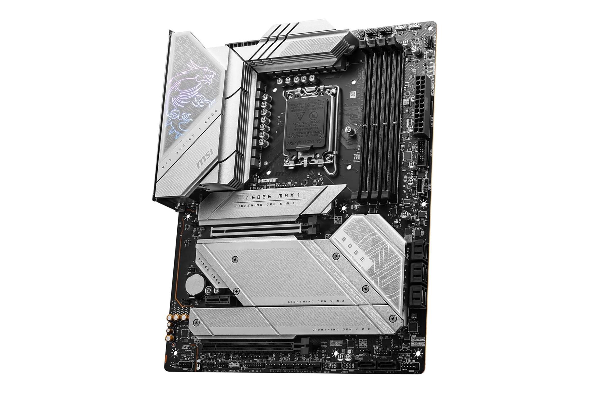 نمای کناری مادربرد ام اس آی MSI MPG Z790 EDGE TI MAX WIFI