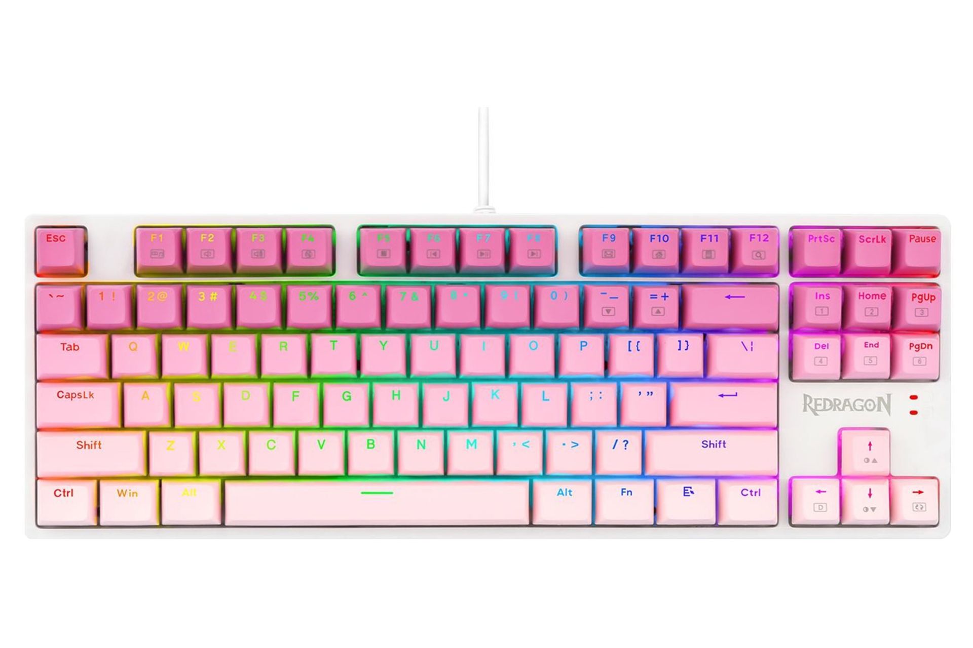 نمای بالا و دکمه های کیبورد ردراگون CASS K645W