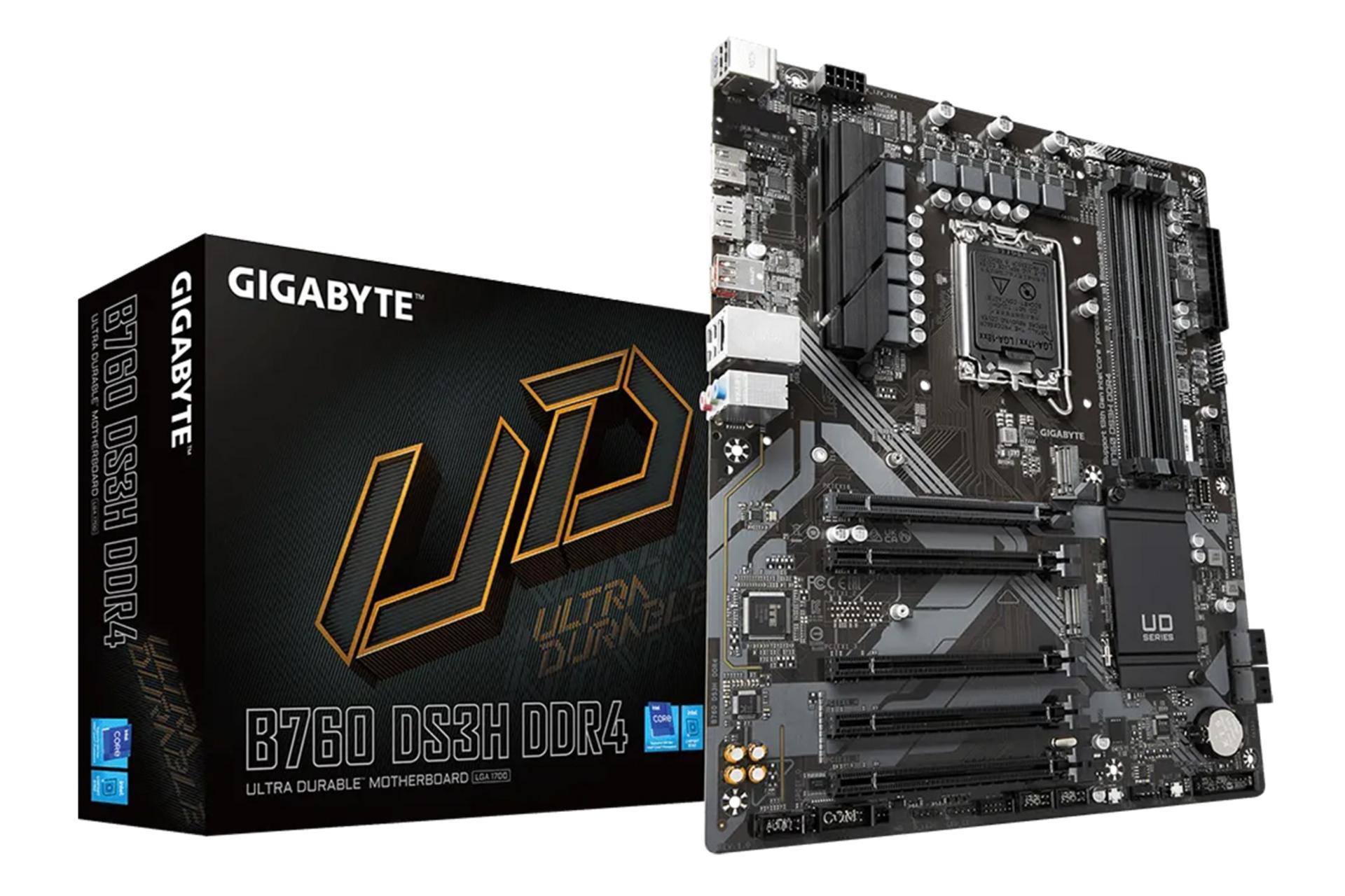 مادربرد گیگابایت GIGABYTE B760 DS3H DDR4 (rev. 1.0) به همراه جعبه