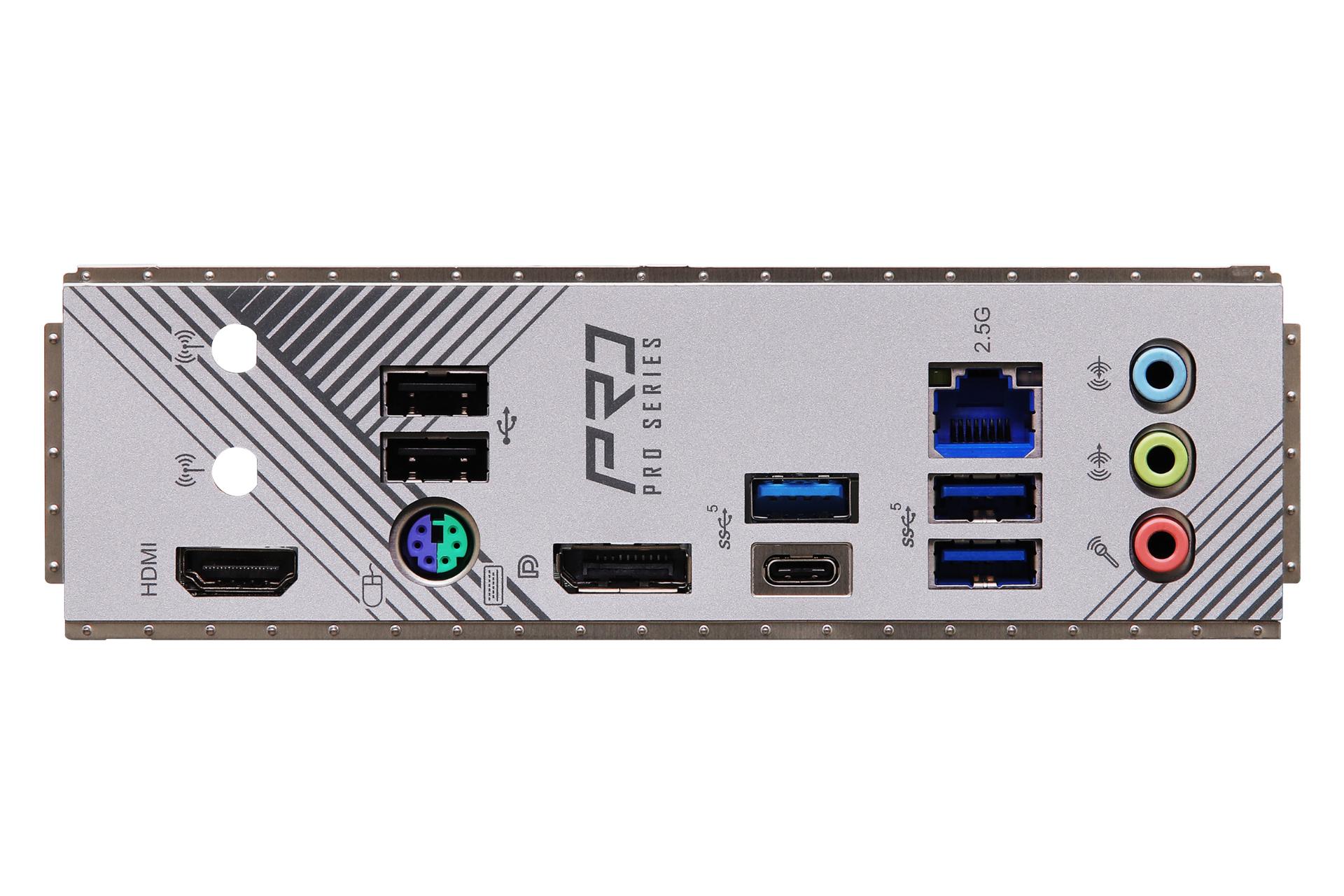 درگاه های مادربرد ازراک ASRock B760M Pro RS/D4