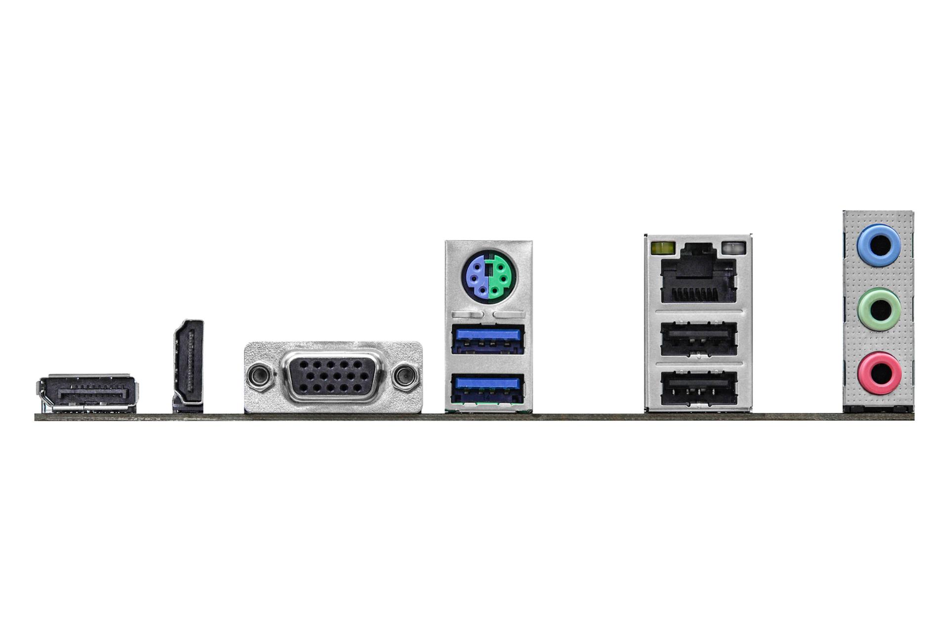 درگاه های مادربرد ازراک ASRock H610M-HDV/M.2