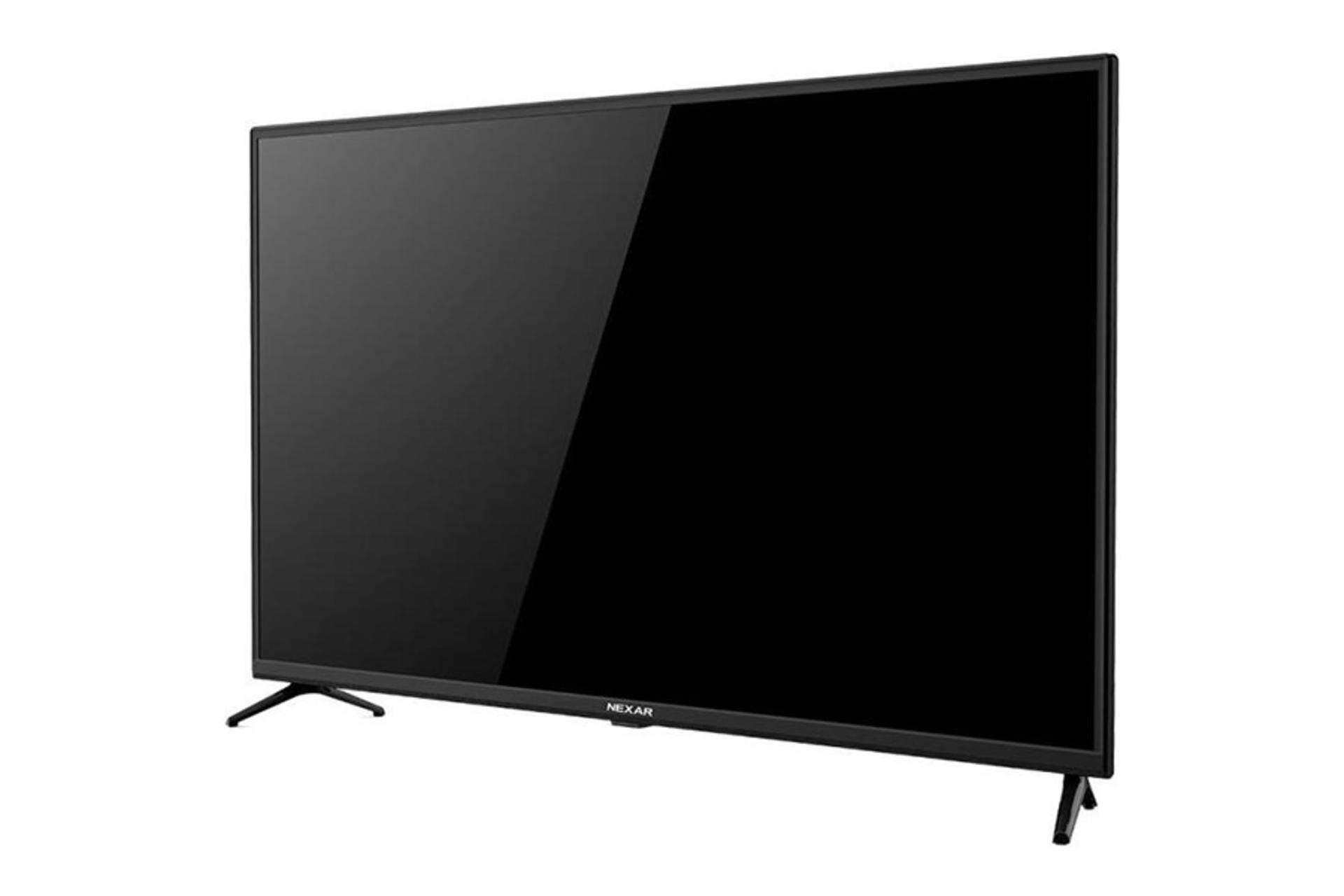 تلویزیون نکسار Nexar NTV-414N نمای جلو و راست صفحه نمایش خاموش