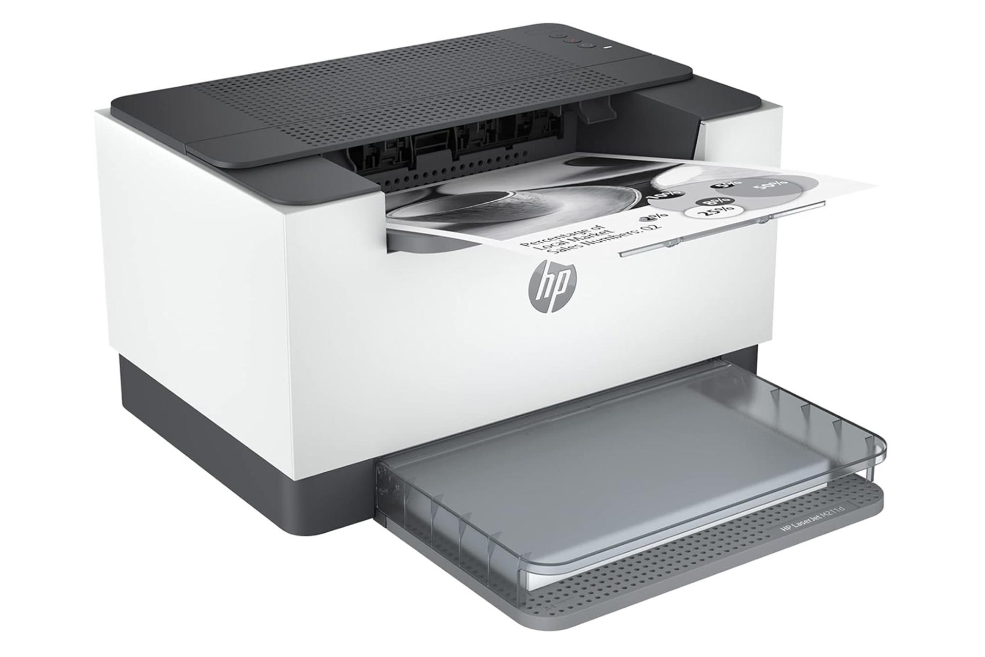 پرینتر اچ پی HP LaserJet M211d نمای چپ