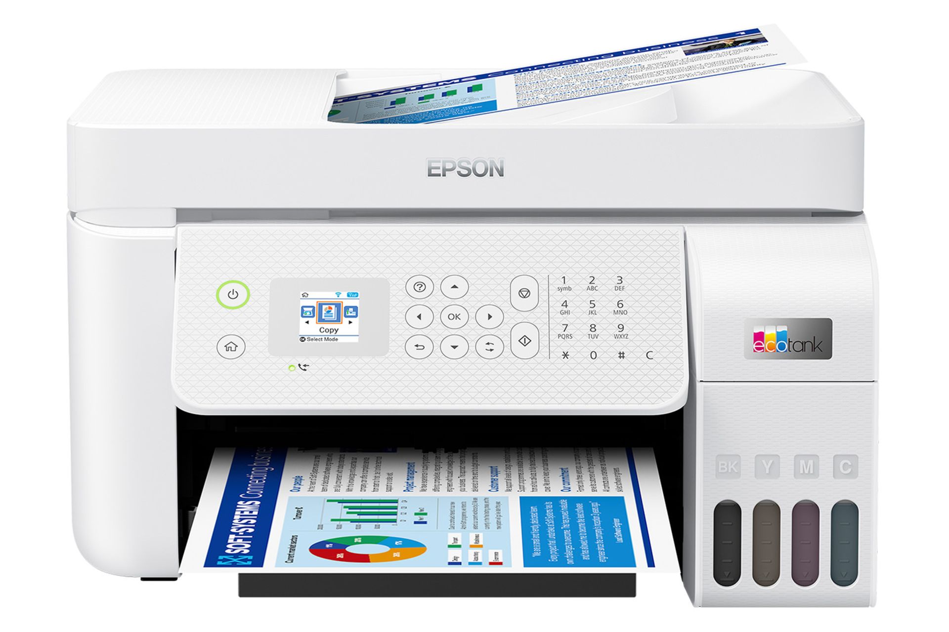 پرینتر اپسون Epson EcoTank L5296 نمای جلو
