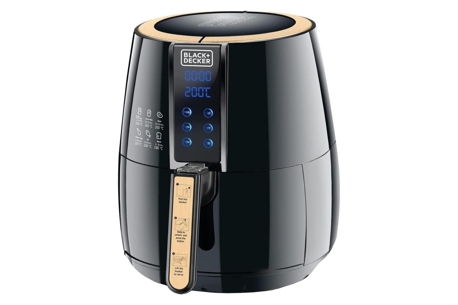 نمای جلو و نمایشگر سرخ کن و هواپز بلک اند دکر AF400