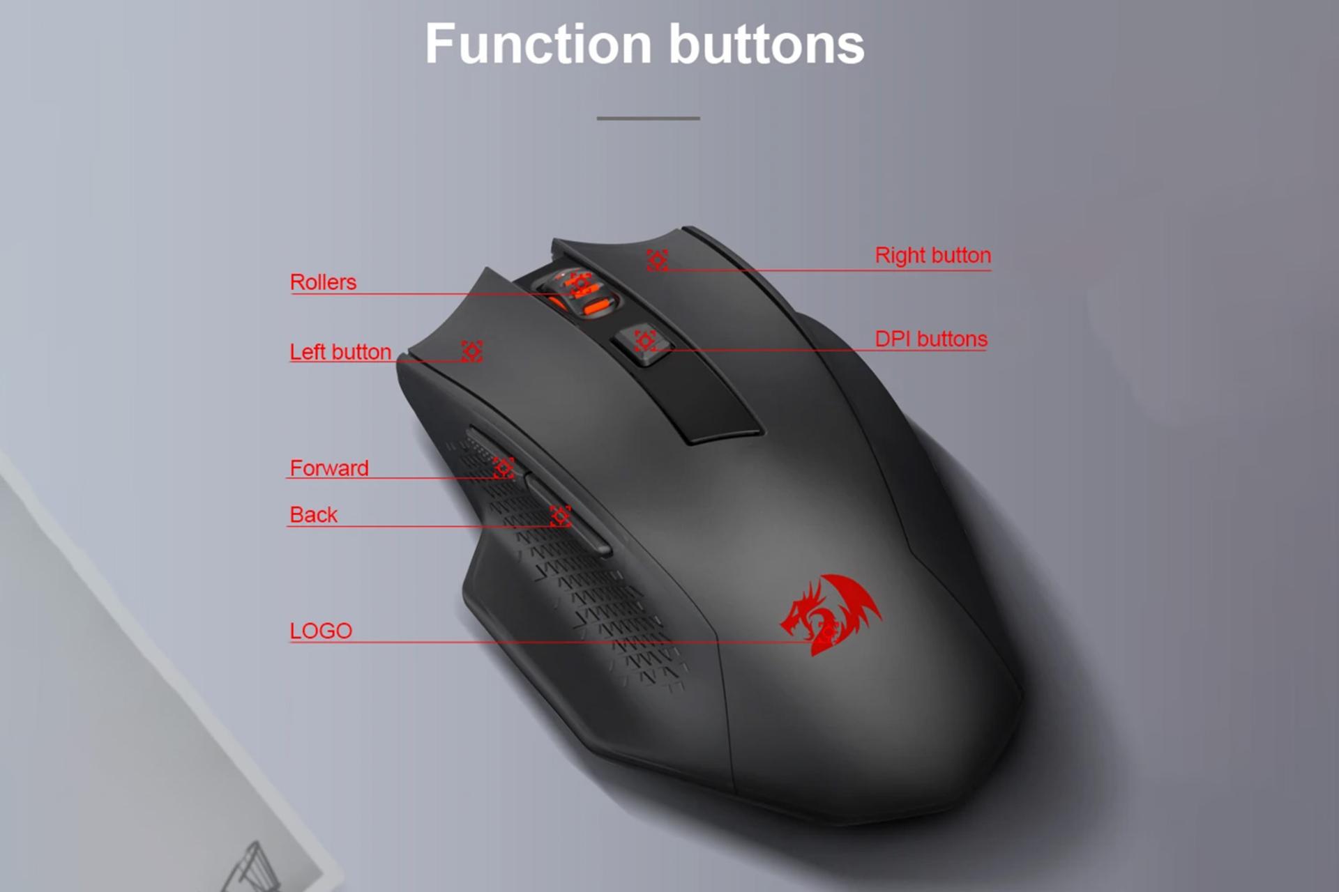 نمای کناری ماوس ردراگون Redragon WOKI M994