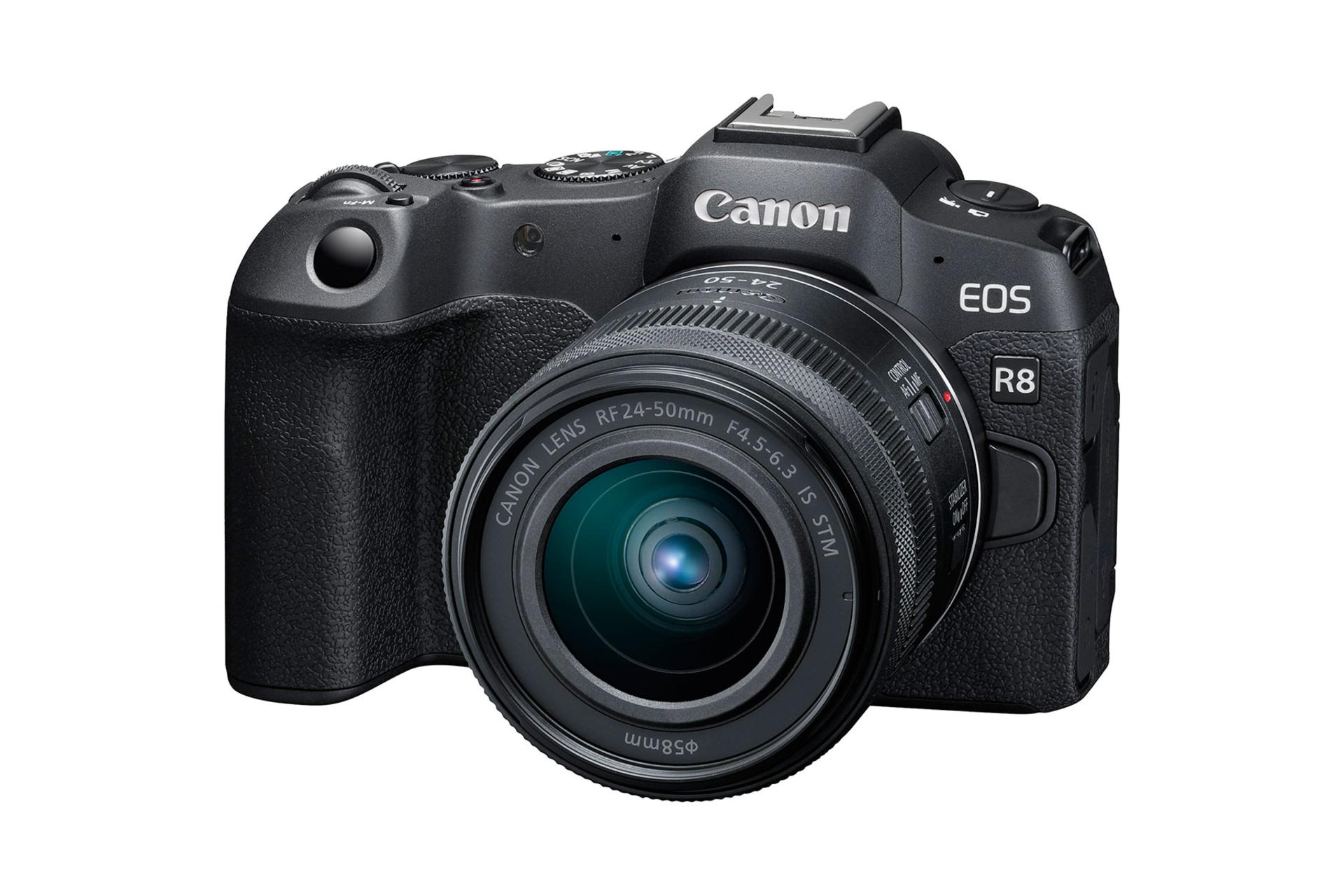 لنز کانن Canon RF 24-50mm F4.5-6.3 IS STM روی دوربین