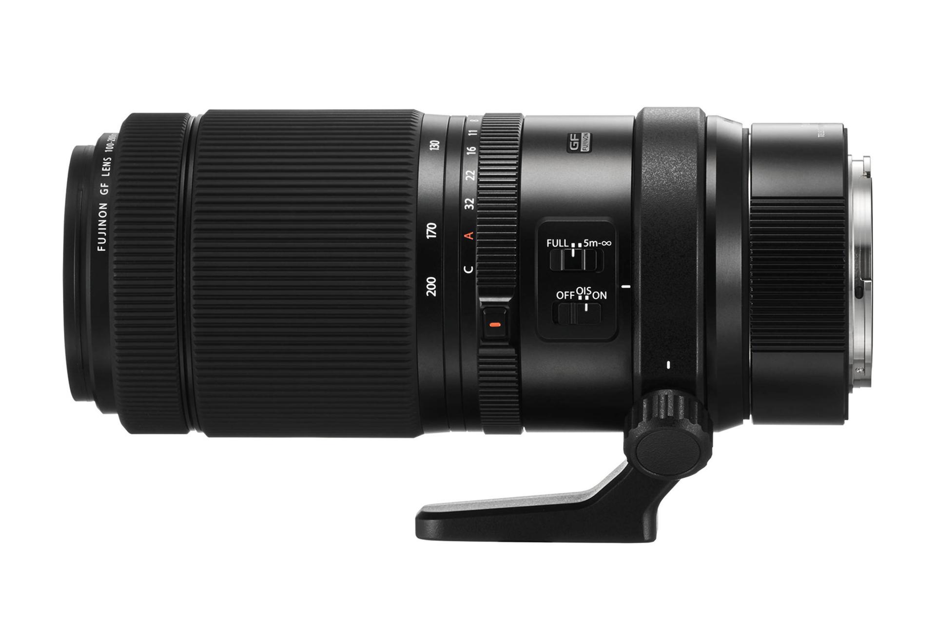 لنز فوجی فیلم Fujifilm GF 100-200mm F5.6 R LM OIS WR نمای جانبی