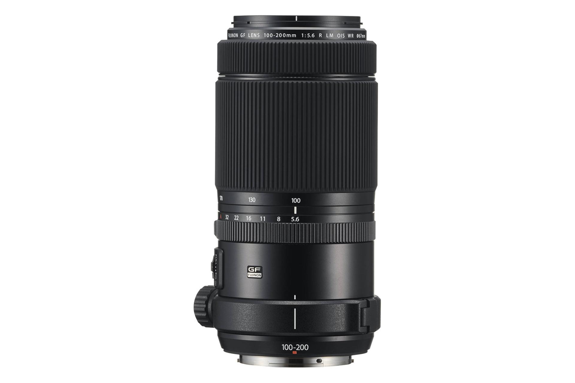 لنز فوجی فیلم Fujifilm GF 100-200mm F5.6 R LM OIS WR نمای بالا