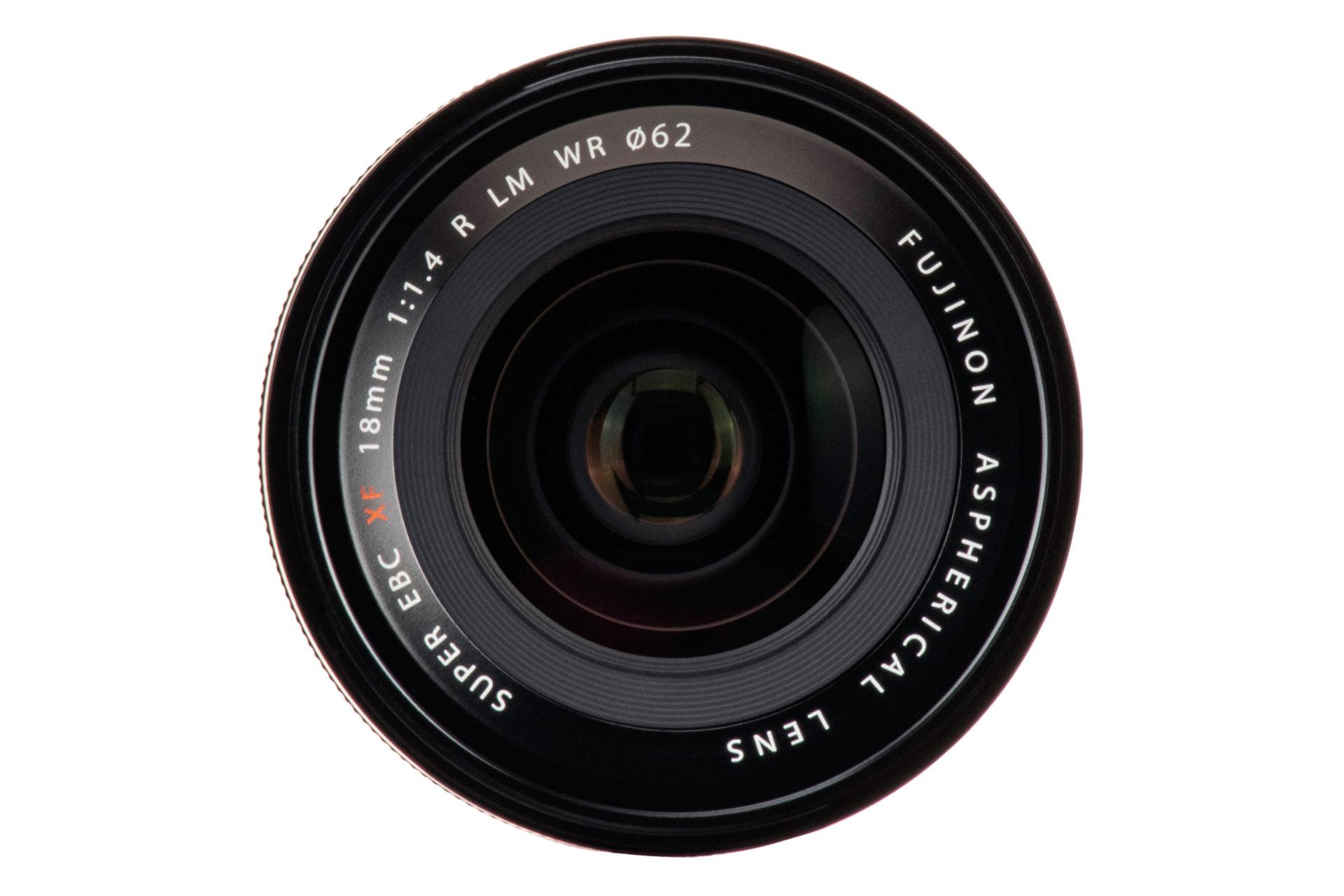 لنز فوجی فیلم Fujifilm XF 18mm F1.4 R LM WR نمای جلو