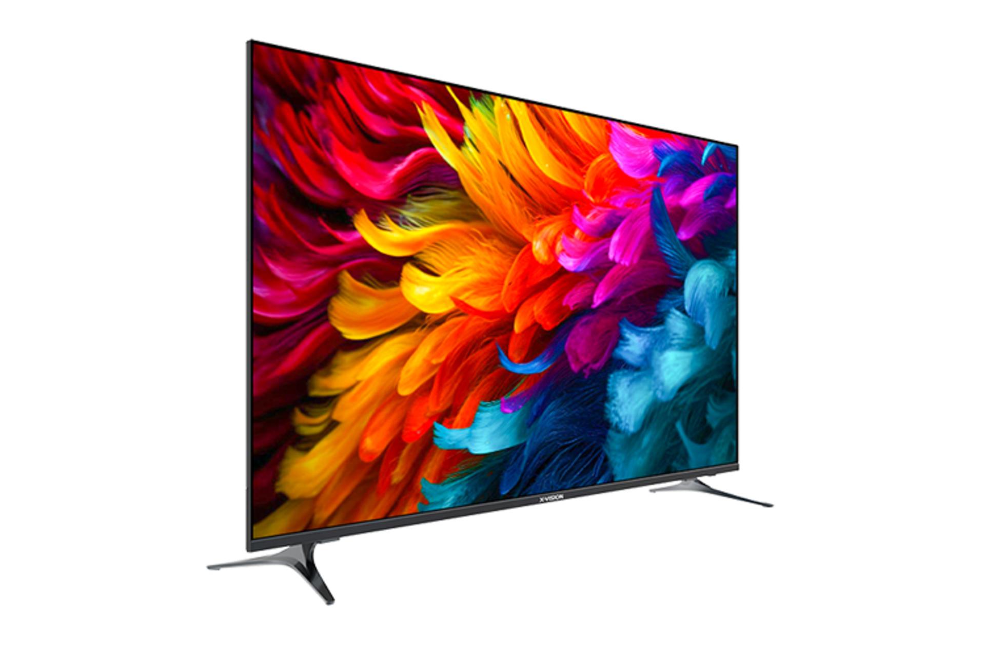 تلویزیون ایکس ویژن X.Vision 50XCU755 نمای جلو و چپ