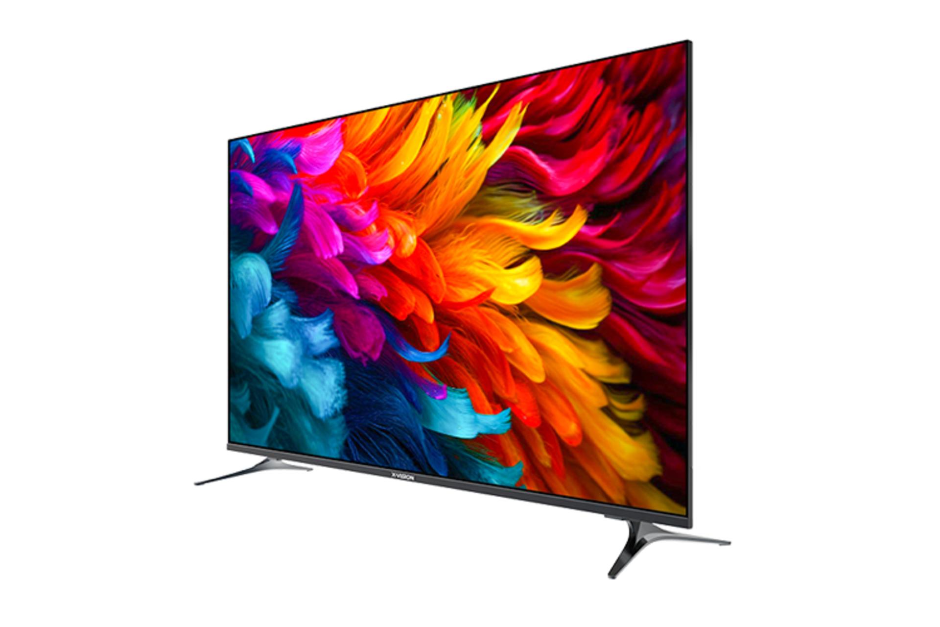 تلویزیون ایکس ویژن X.Vision 50XCU755 نمای جلو و راست