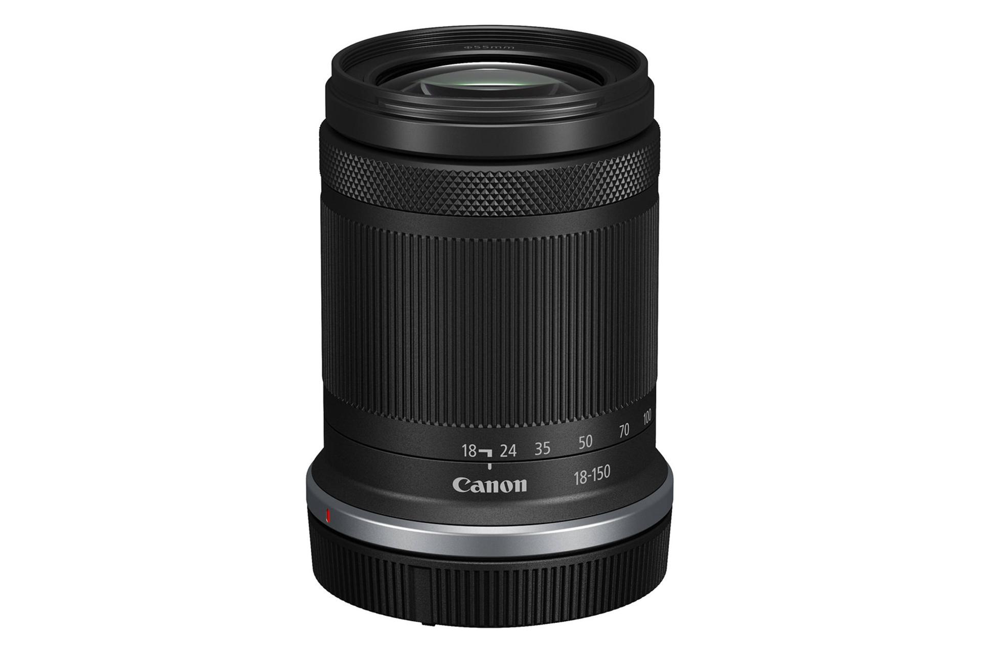 لنز کانن Canon RF-S 18-150mm F3.5-6.3 IS STM نمای بالا و جلو