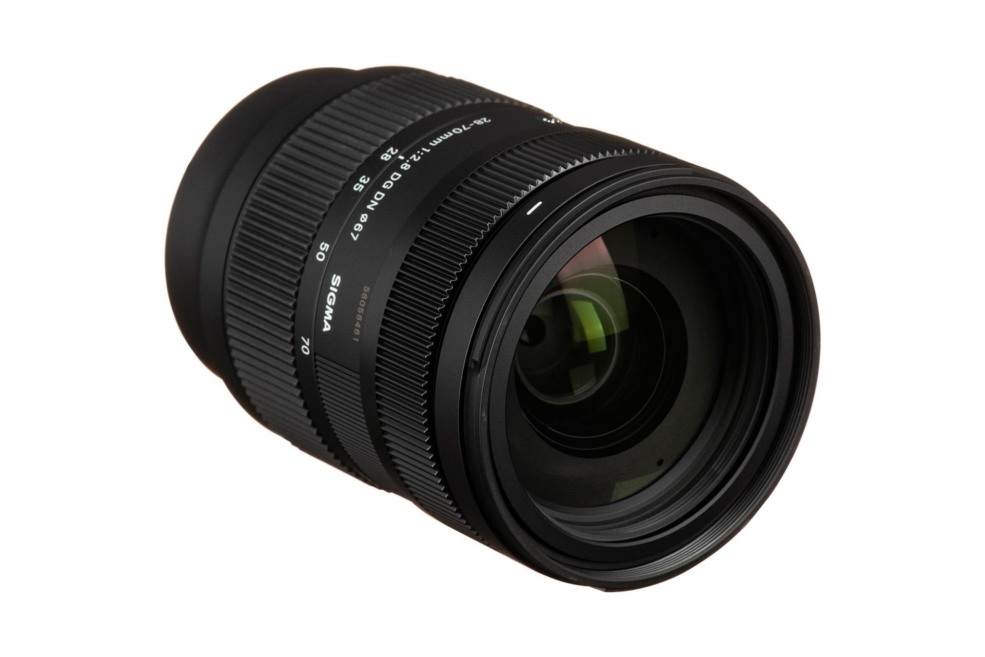 لنز سیگما Sigma 28-70mm F2.8 DG DN Contemporary نمای جلو و جانبی