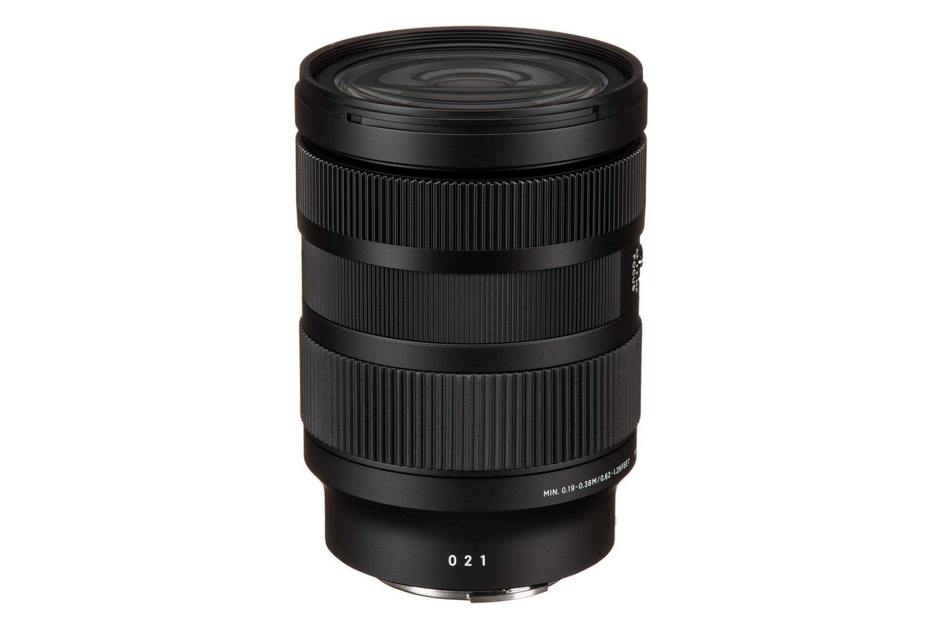 لنز سیگما Sigma 28-70mm F2.8 DG DN Contemporary نمای بالا و جلو