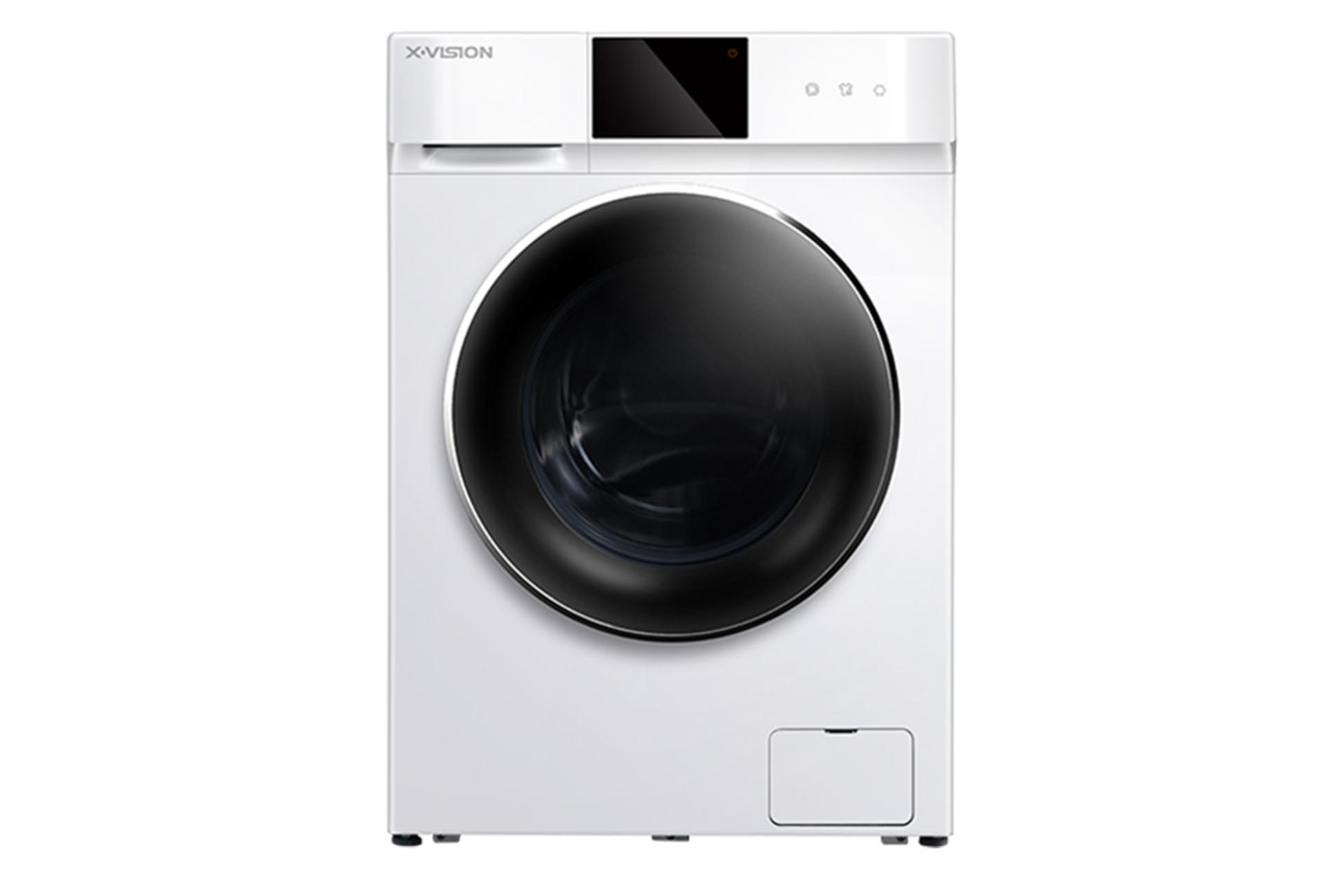 ماشین لباسشویی ایکس ویژن X.Vision TV102 نمای جلو رنگ سفید