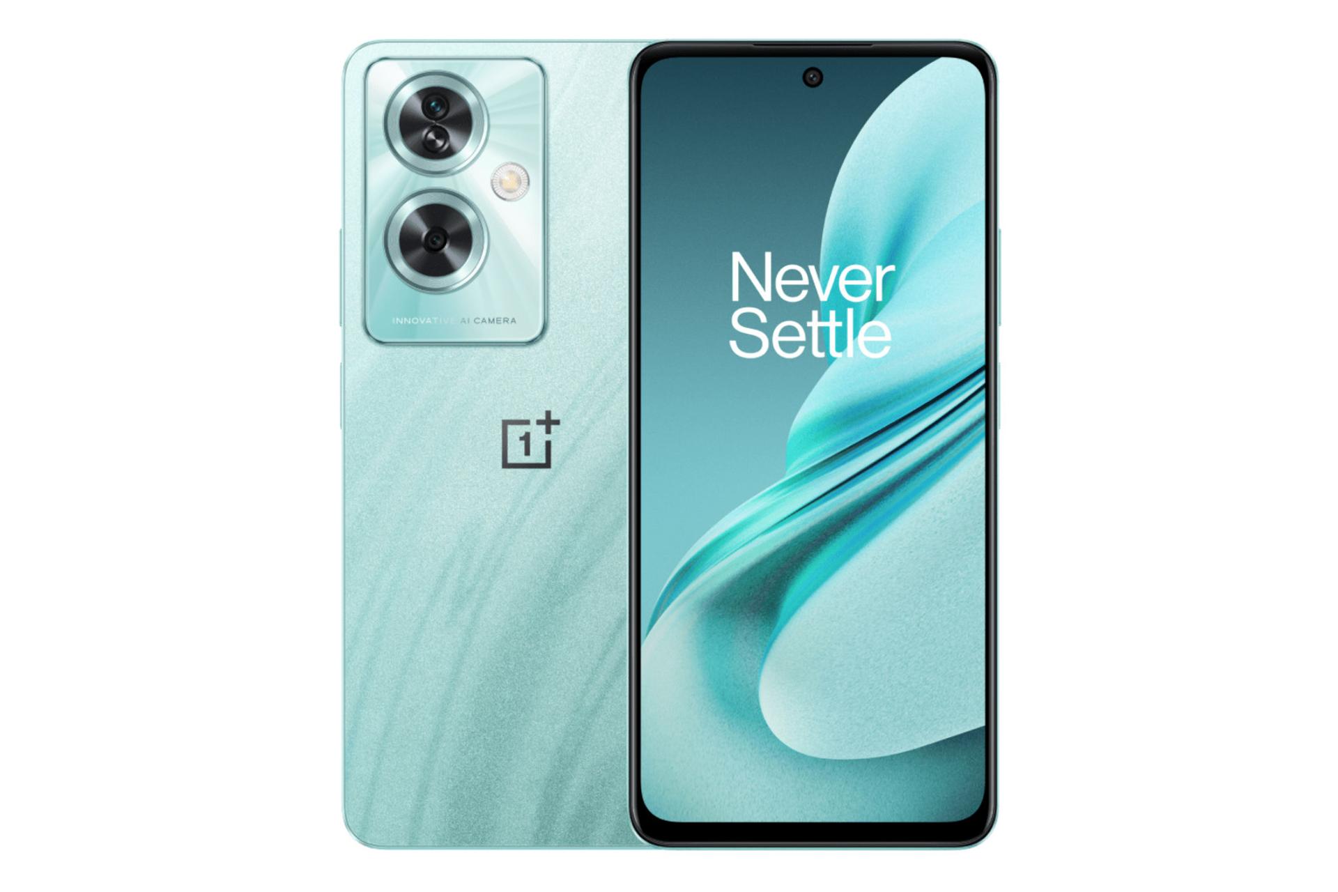 پنل جلو و پشت گوشی موبایل وان پلاس نورد OnePlus Nord N30 SE فیروزه ای