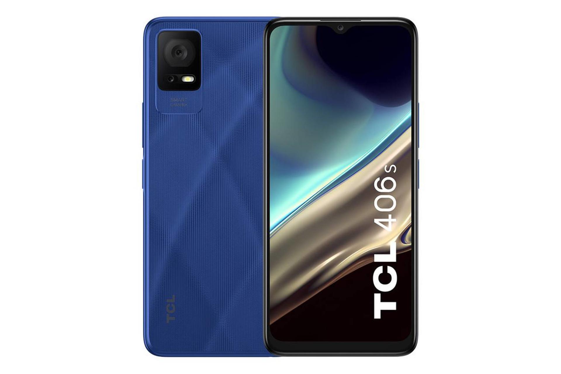 پنل جلو و پشت گوشی موبایل تی سی ال TCL 406s آبی