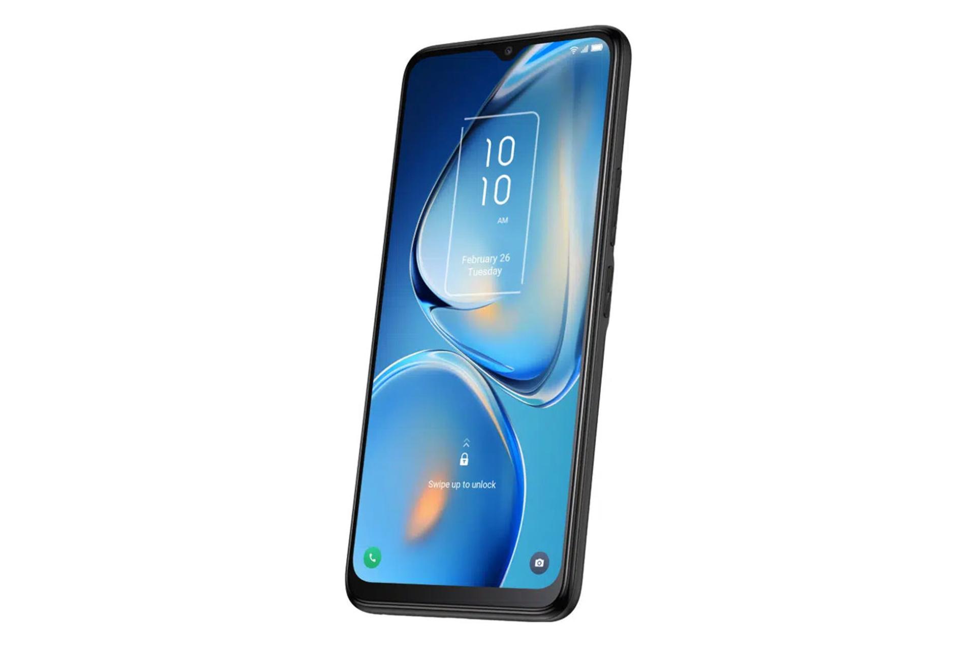 سمت راست پنل جلوی گوشی موبایل تی سی ال TCL 406i مشکی