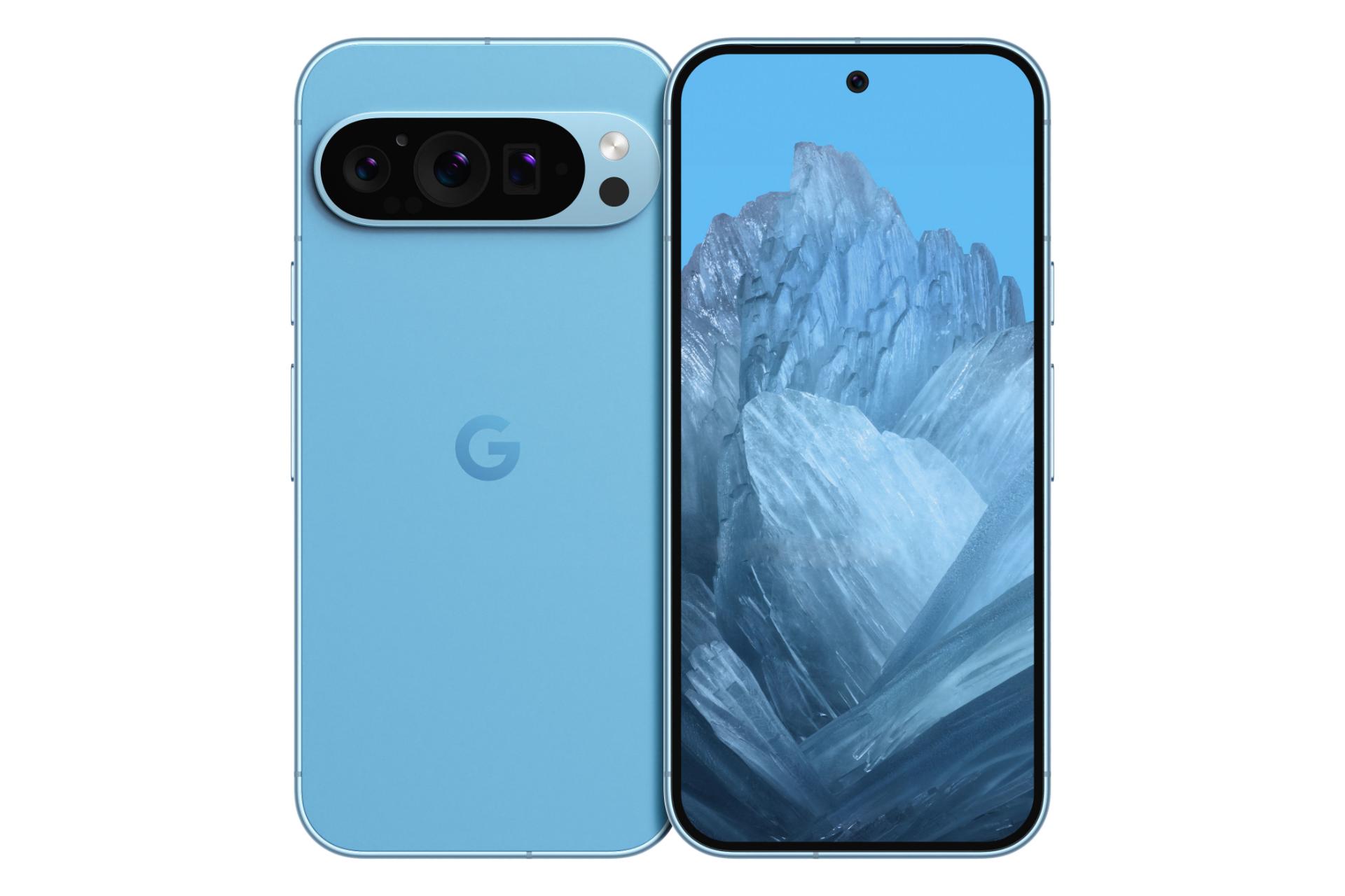 پنل جلو و پشت گوشی موبایل پیکسل 9 گوگل آبی / Google Pixel 9