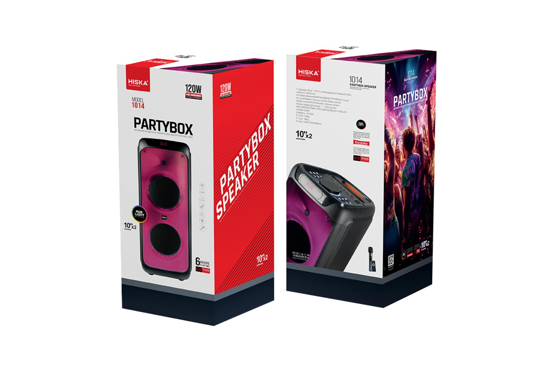 جعبه اسپیکر هیسکا Party Box 1014