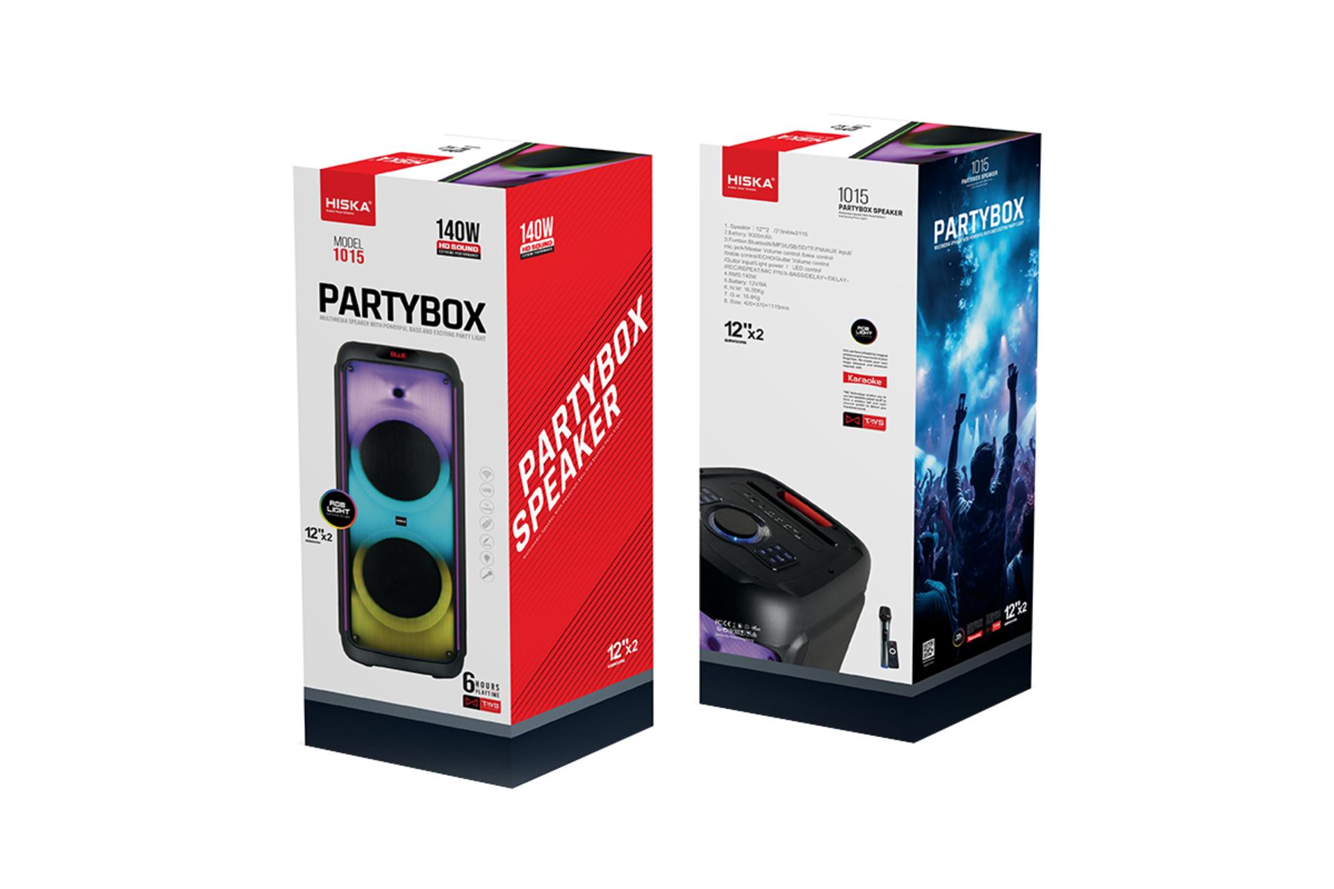 جعبه اسپیکر هیسکا Party Box 1015