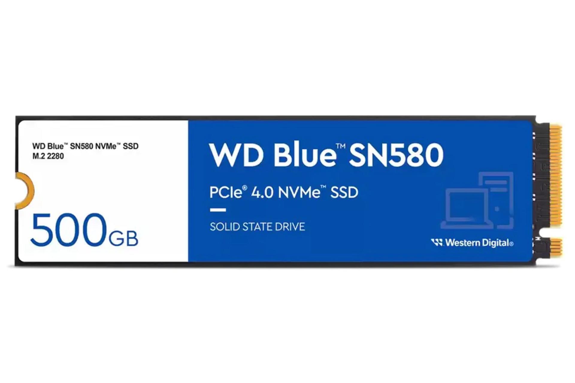 ابعاد و اندازه اس اس دی وسترن دیجیتال Blue SN580 WDS500G3B0E NVMe M.2 ظرفیت 500 گیگابایت