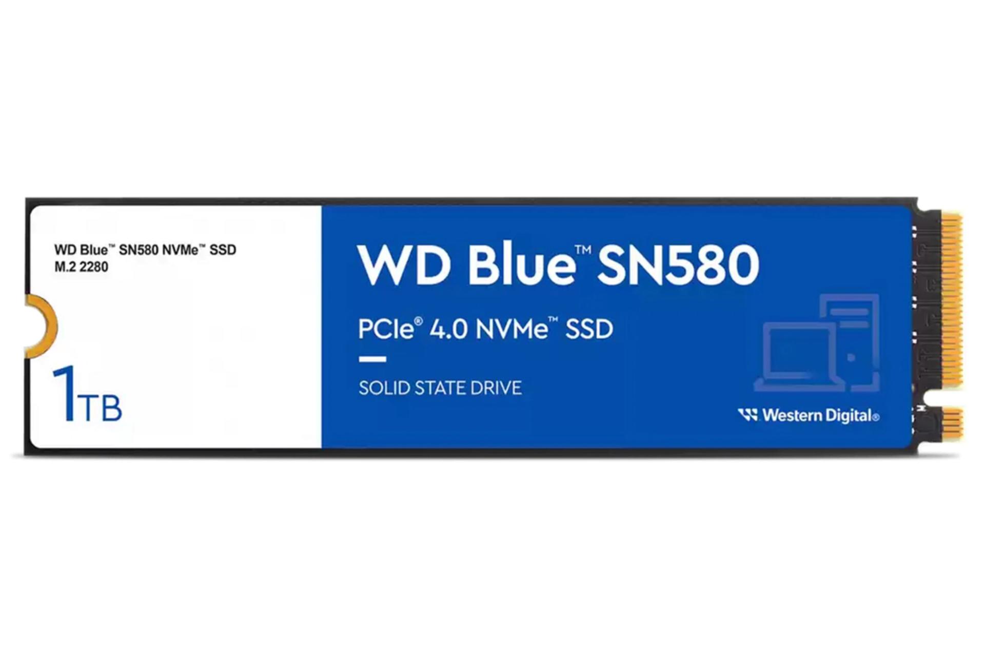 ابعاد و اندازه اس اس دی وسترن دیجیتال Blue SN580 WDS100T3B0E NVMe M.2 ظرفیت 1 ترابایت