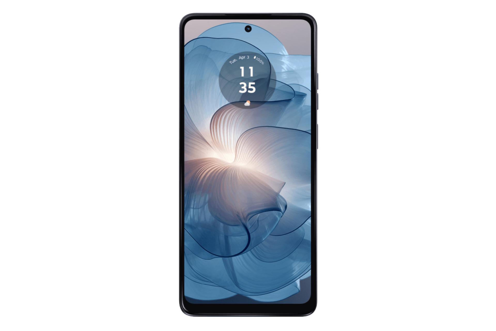 پنل جلو و صفحه نمایش گوشی موبایل موتو G24 پاور موتورولا آبی تیره / Motorola Moto G24 Power