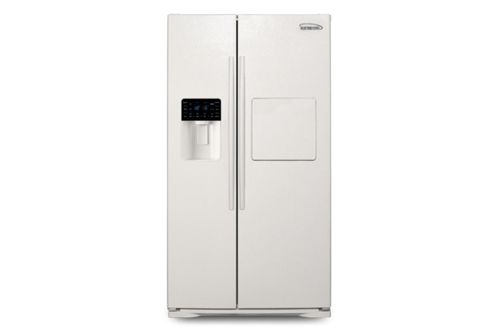 مرجع متخصصين ايران يخچال فريزر الكترو استيل ElectroSteel Electro Royal ES51 نماي جلو رنگ سفيد
