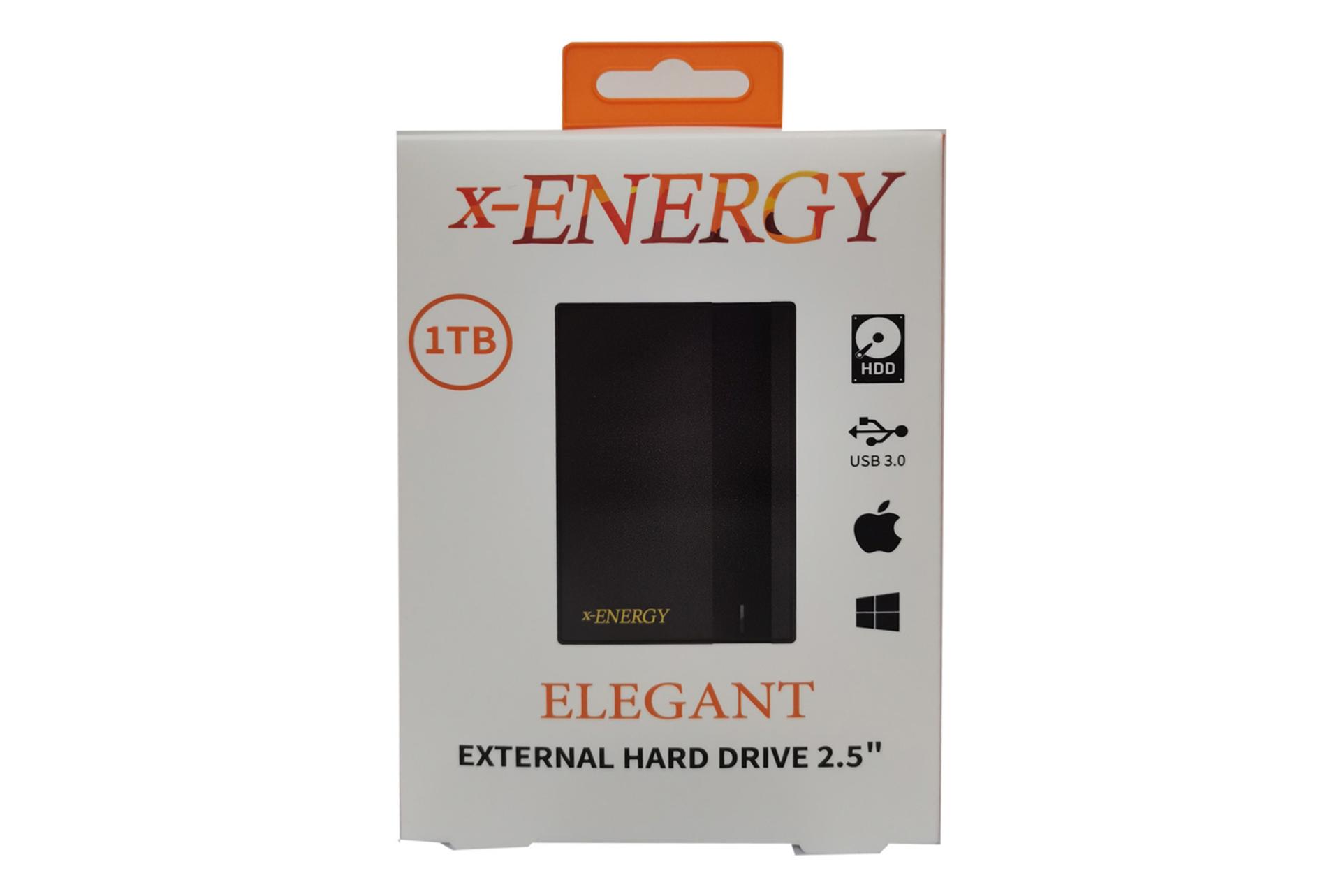 جعبه اس اس دی ایکس انرژی ELEGANT SATA 2.5 Inch ظرفیت 1 ترابایت