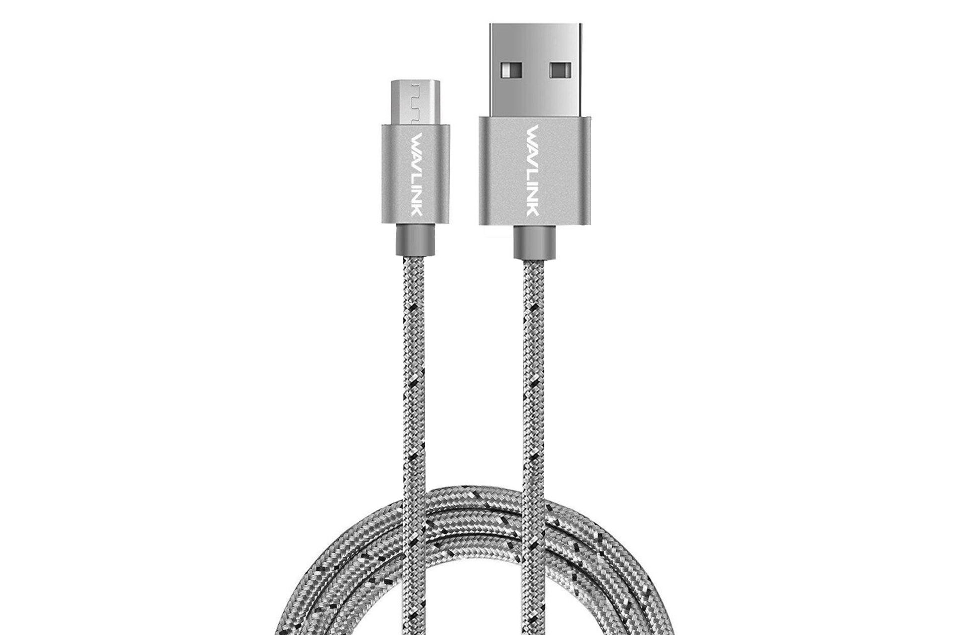 کابل شارژ USB ویولینک Type-A به Micro-USB مدل WL-US200001 با طول 1 متر