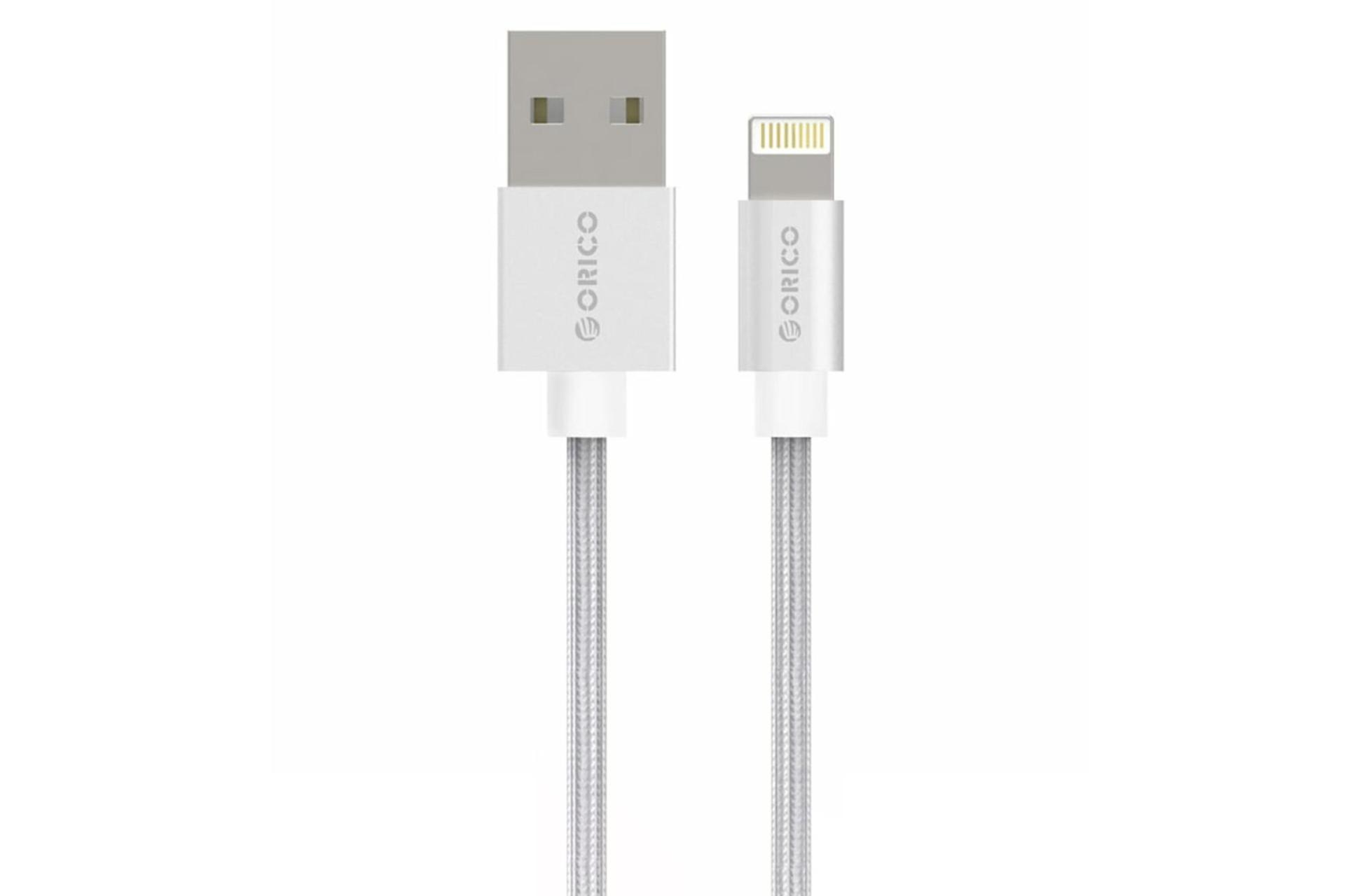 کابل شارژ USB اوریکو Type-A به Lightning مدل IDC-10 با طول 1 متر رنگ سفید