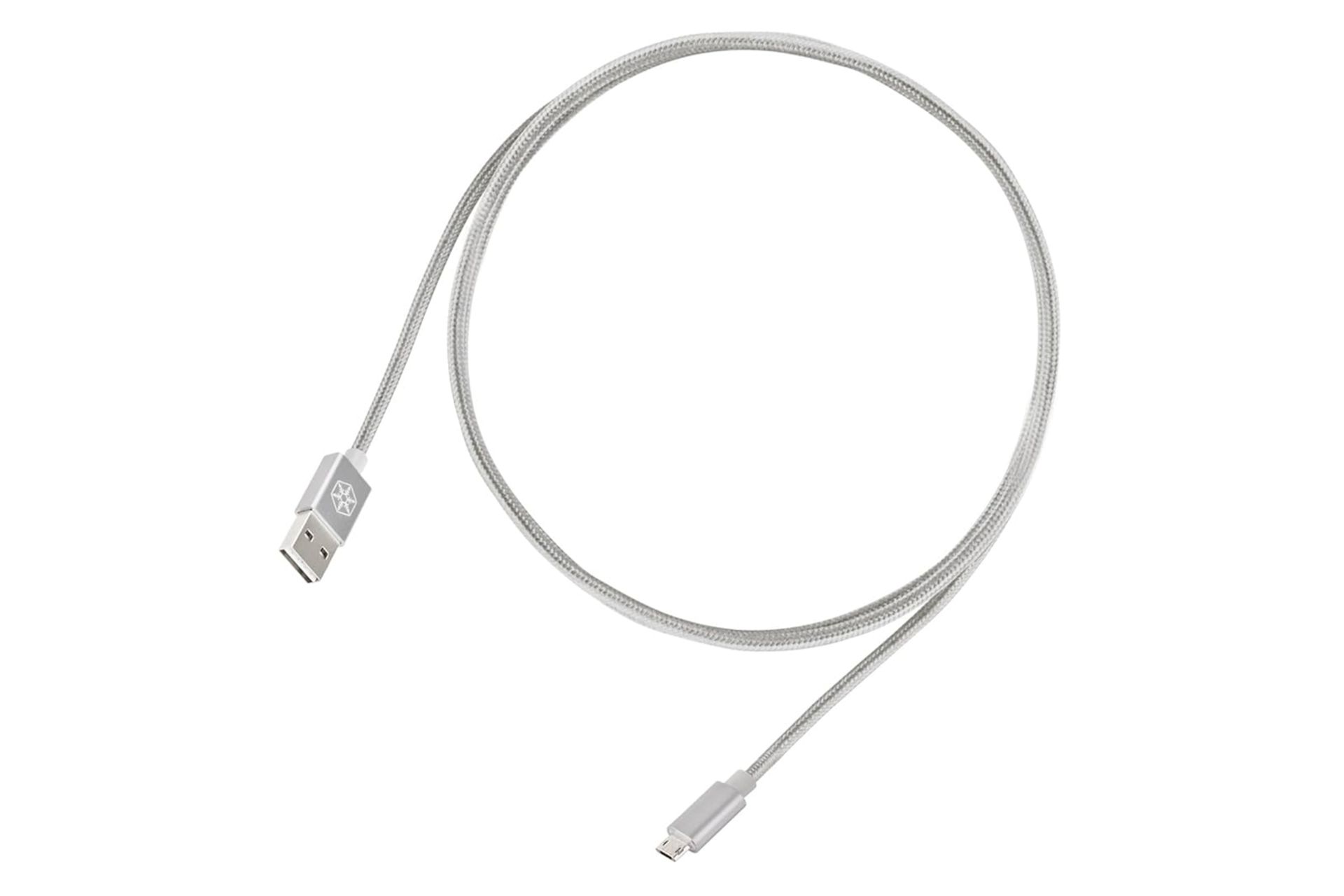 کابل شارژ USB سیلور استون Type-A به Micro-USB مدل SST-CPU01-500 با طول 0.5 متر