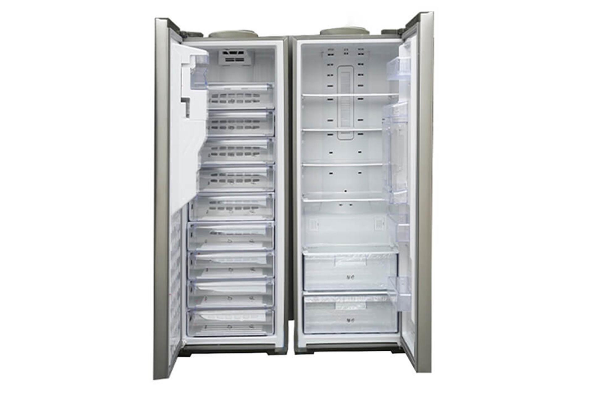 یخچال فریزر الکترو استیل ElectroSteel Electro Unique Plus ES23 درب باز نمای داخل