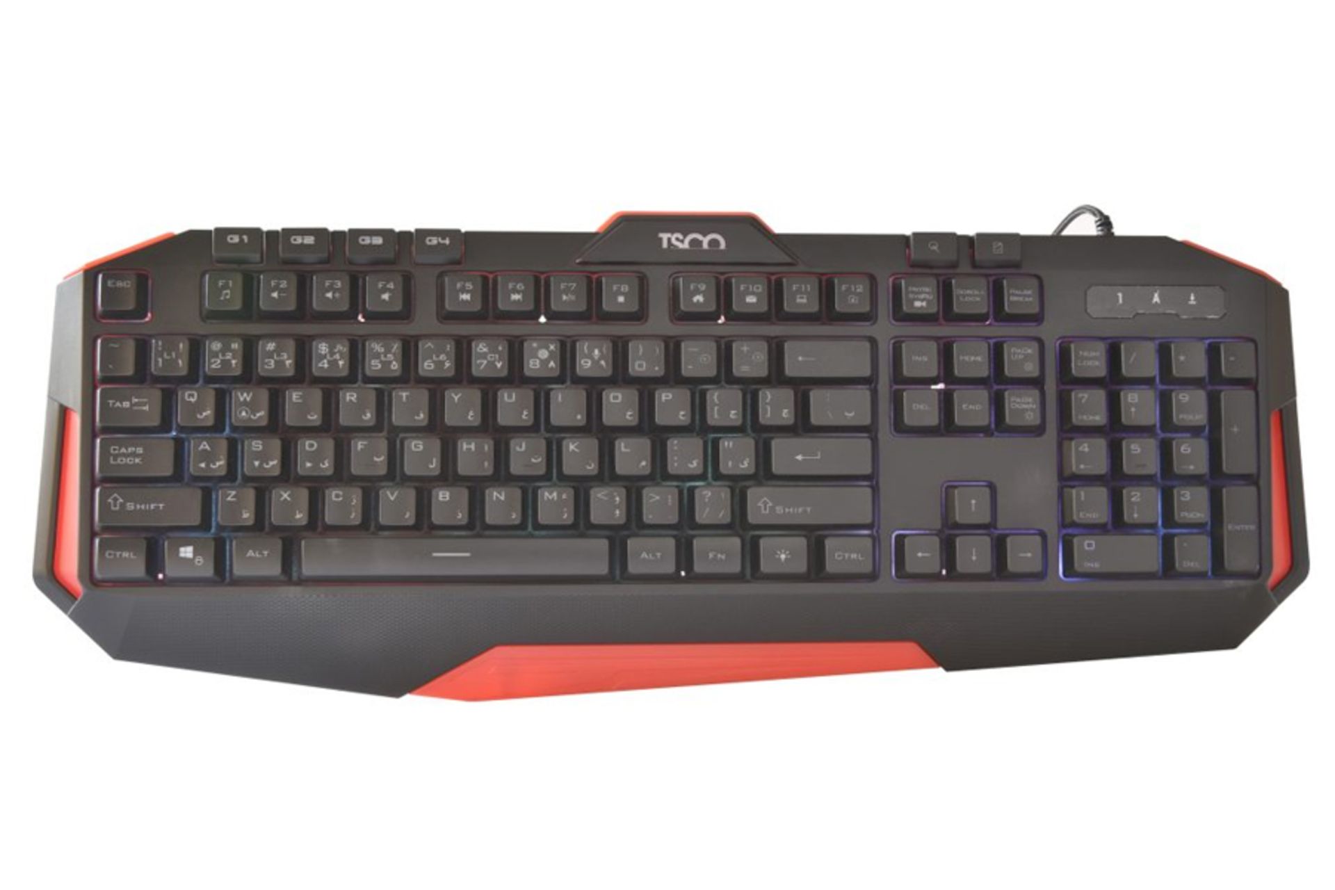 نمای بالا و دکمه های کیبورد تسکو GK 8123