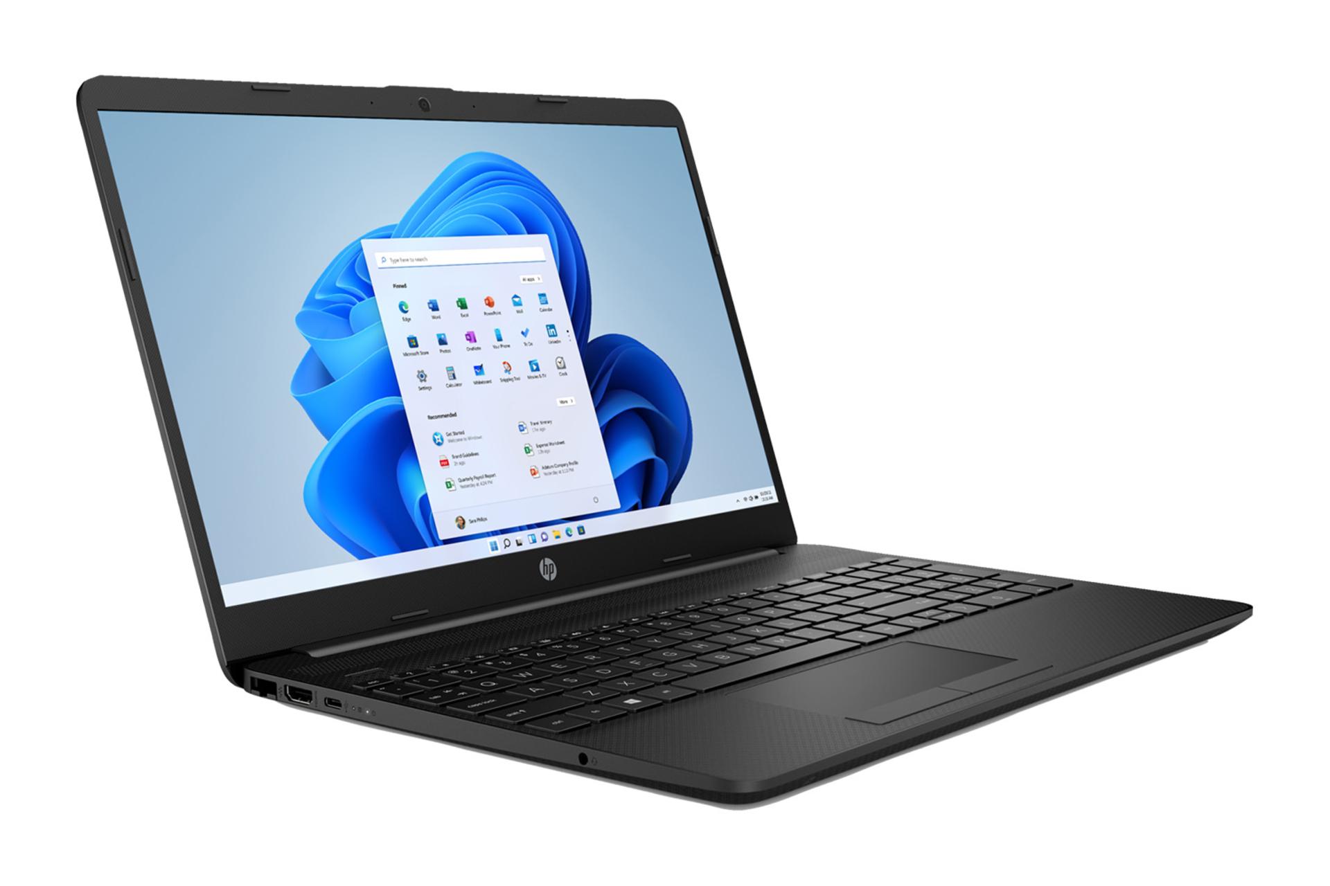 لپ تاپ اچ پی HP 15t-dw400 نمای چپ صفحه نمایش و درگاه ها