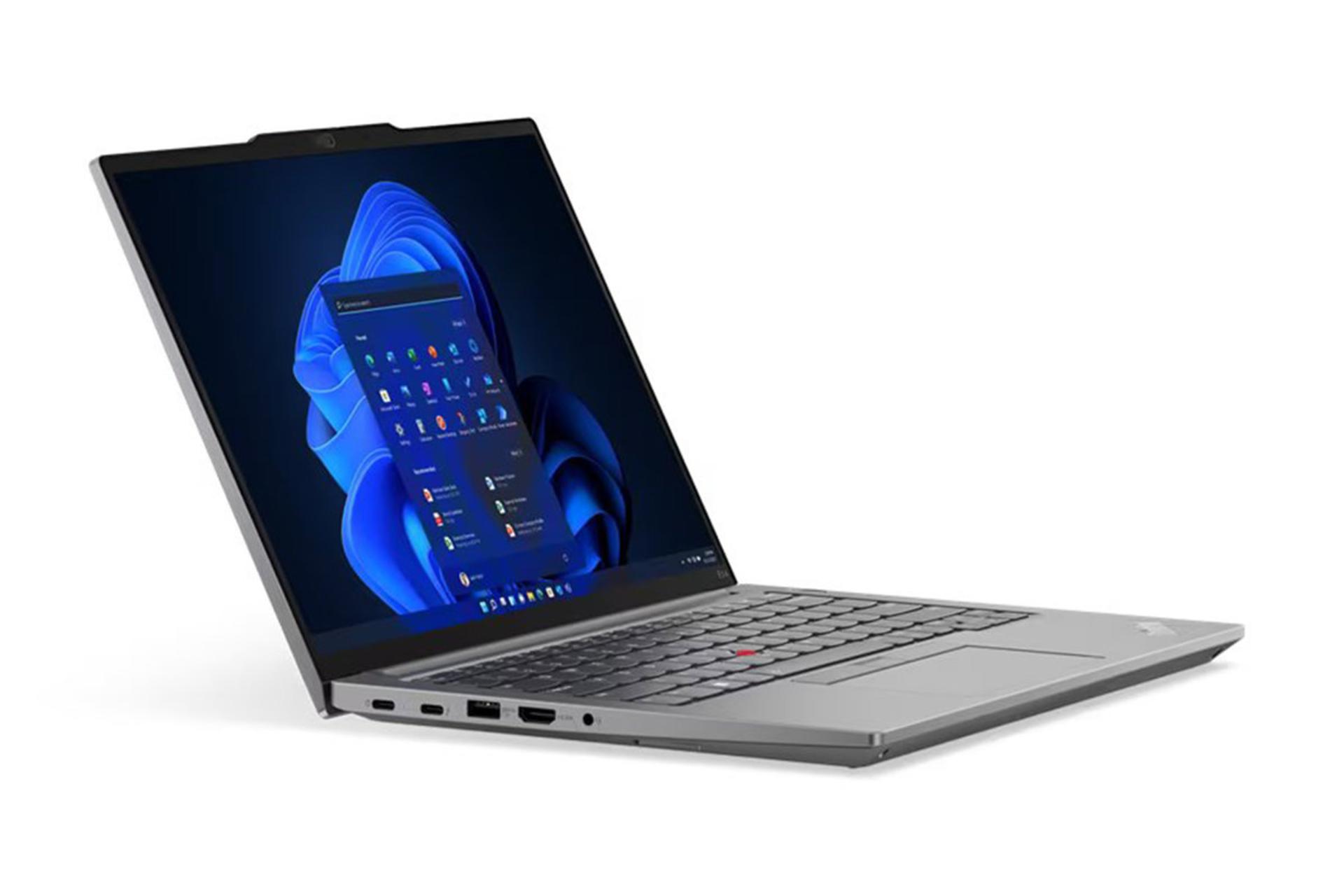 لپ تاپ لنوو Lenovo ThinkPad E14 Gen 5 نمای چپ صفحه نمایش و درگاه ها