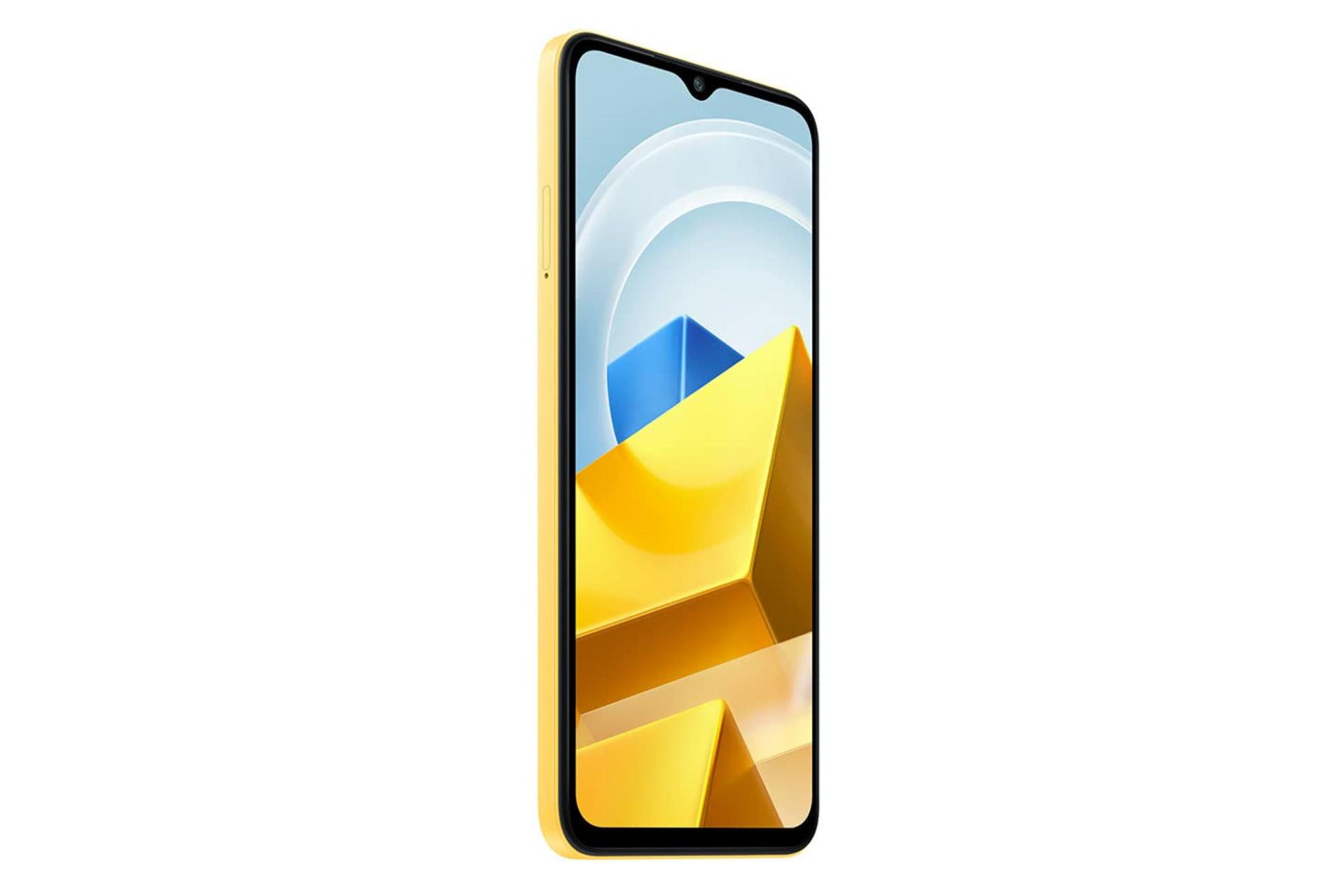 سمت چپ پنل جلوی گوشی موبایل پوکو M5 شیائومی زرد / Xiaomi Poco M5