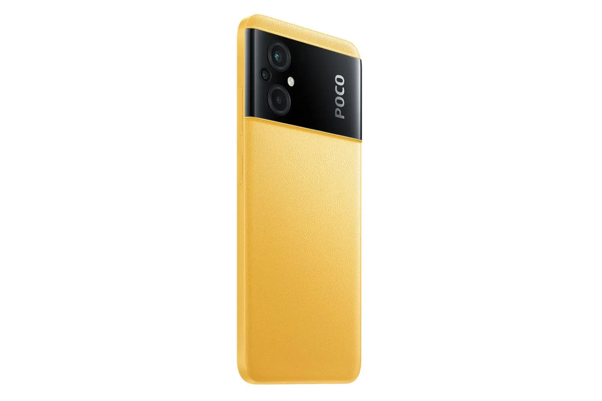 سمت چپ پنل پشت گوشی موبایل پوکو M5 شیائومی زرد / Xiaomi Poco M5