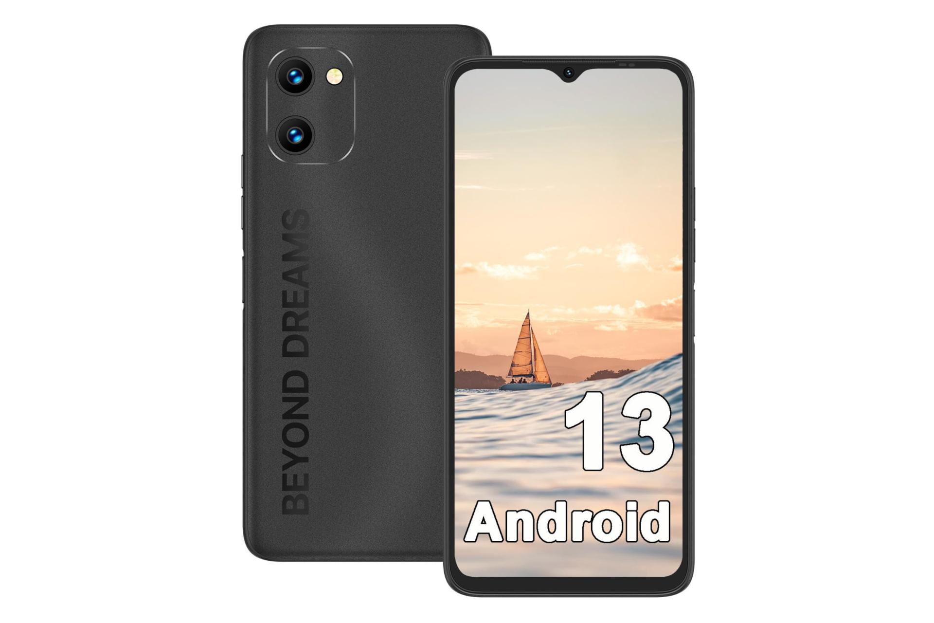 پنل جلو و پشت گوشی موبایل اومی دیجی C1 پلاس مشکی / UMIDIGI C1 Plus