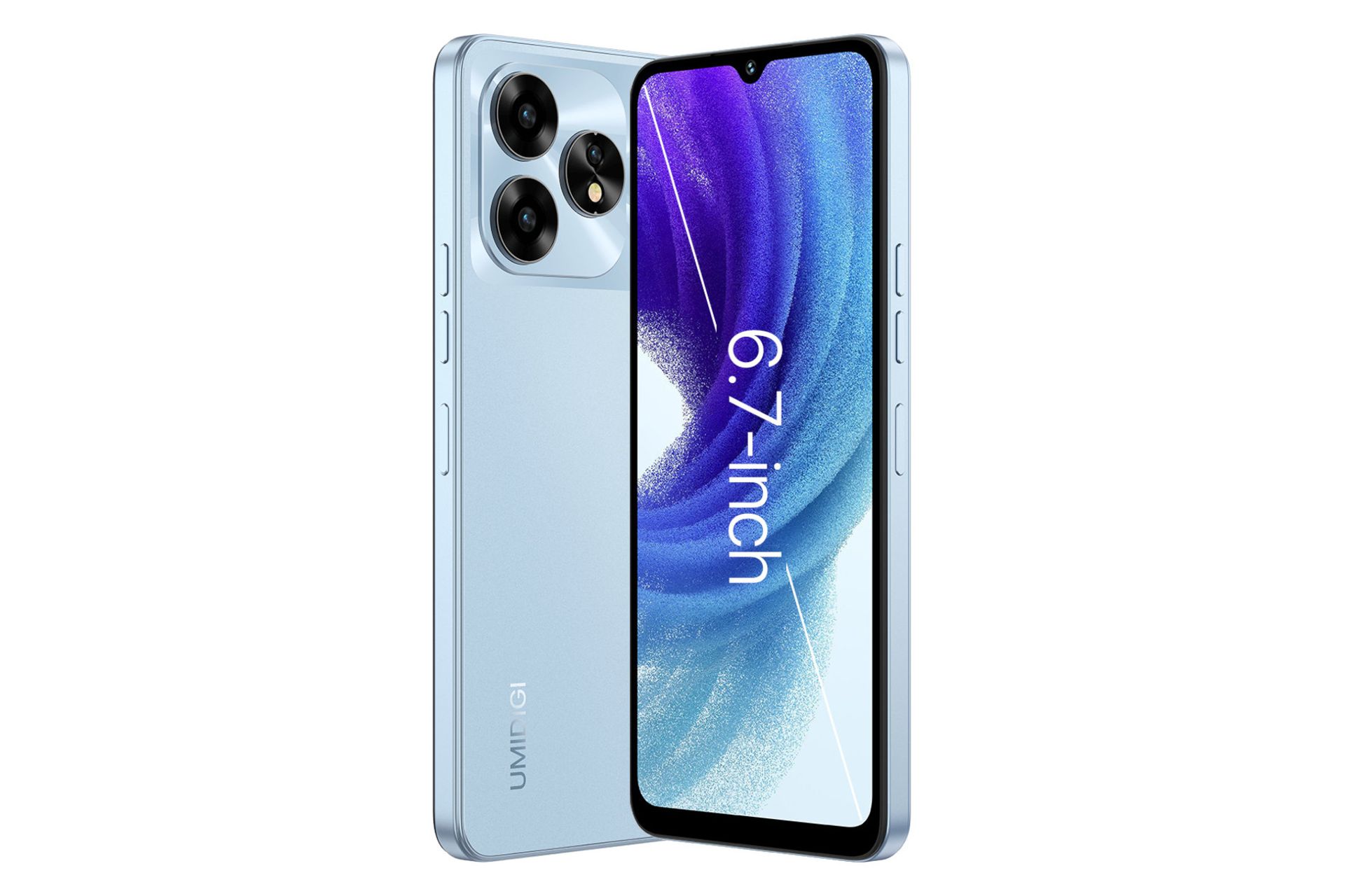 پنل جلو و پشت گوشی موبایل اومی دیجی UMIDIGI A15T آبی روشن