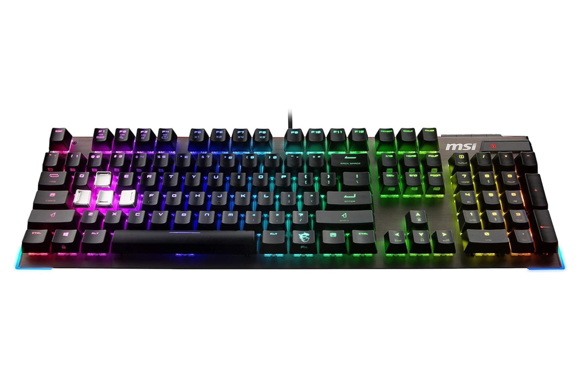 ابعاد و اندازه کیبورد ام اس آی VIGOR GK80 SILVER