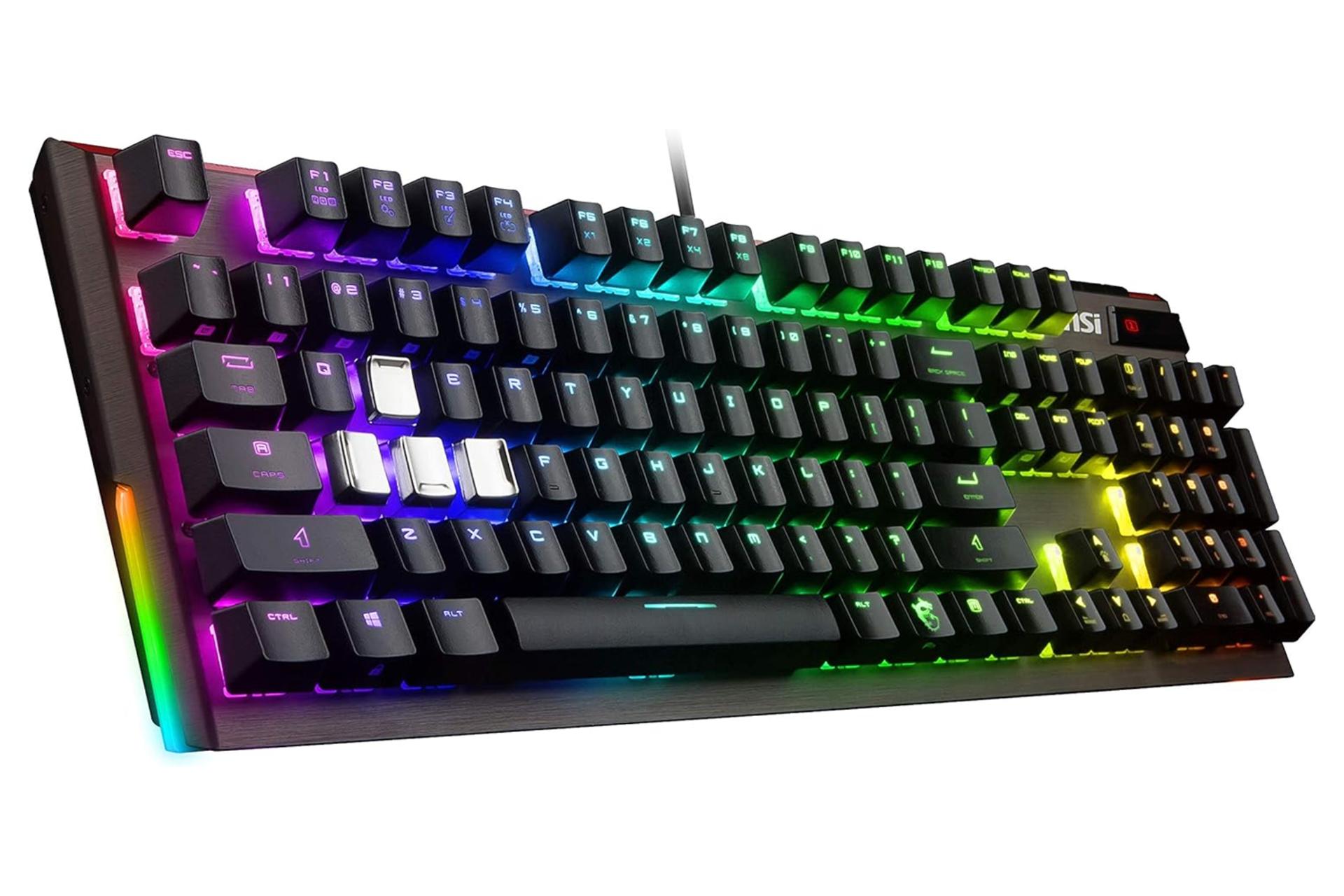 نورپردازی کیبورد ام اس آی VIGOR GK80 SILVER