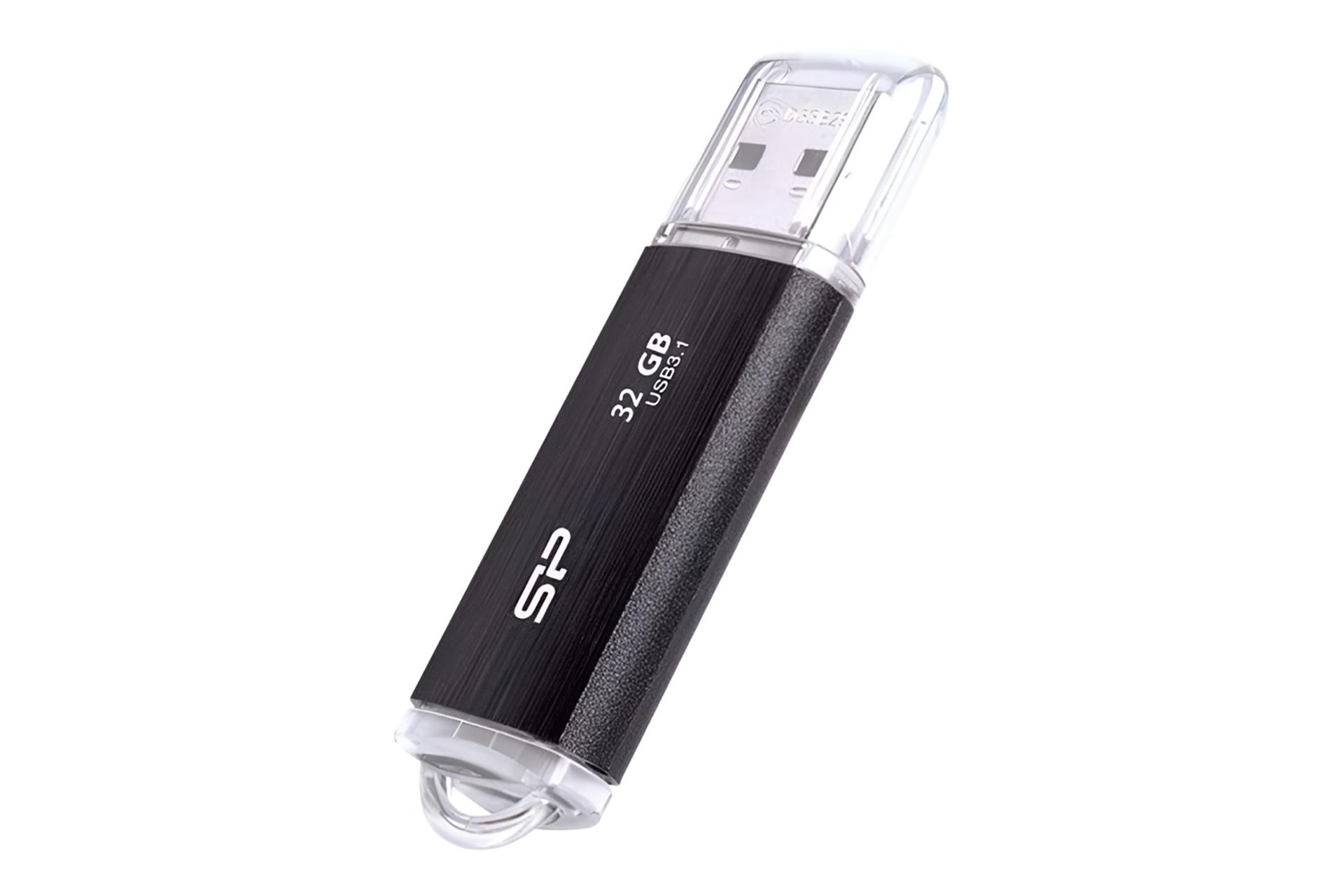 نمای کناری فلش مموری سیلیکون پاور Silicon Power Blaze B02 32GB1