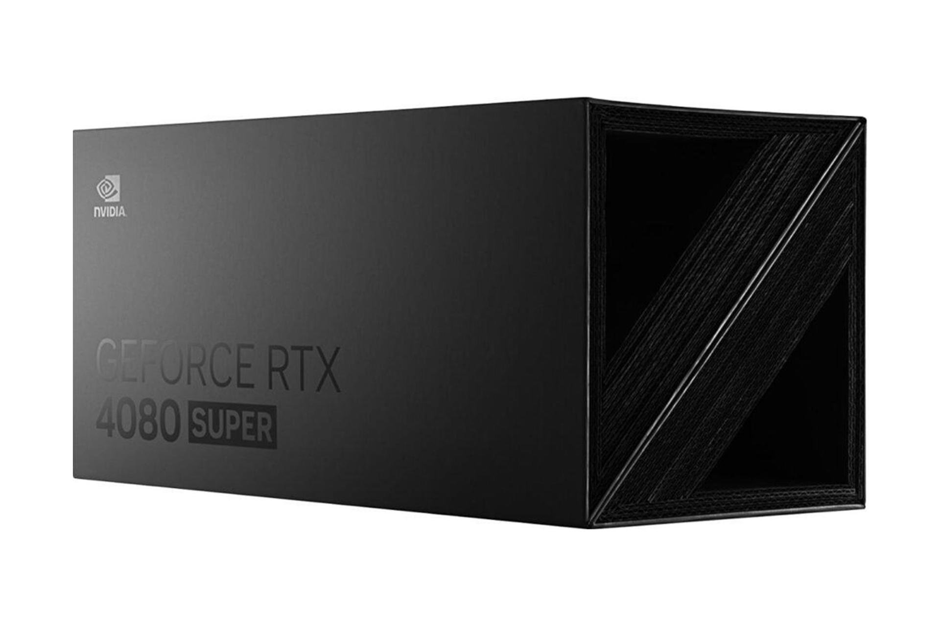 نمای جعبه کارت گرافیک انویدیا جی فورس RTX 4080 SUPER