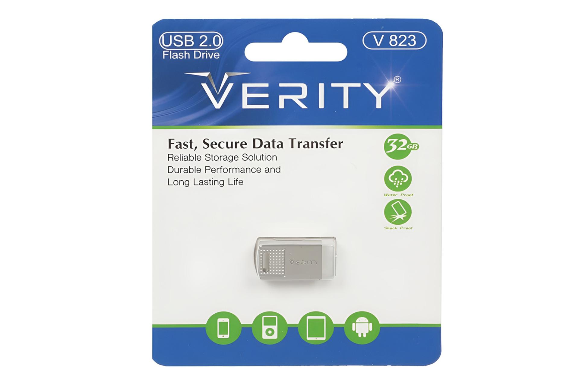 جعبه فلش مموری وریتی Verity V 823 32GB USB 2.0