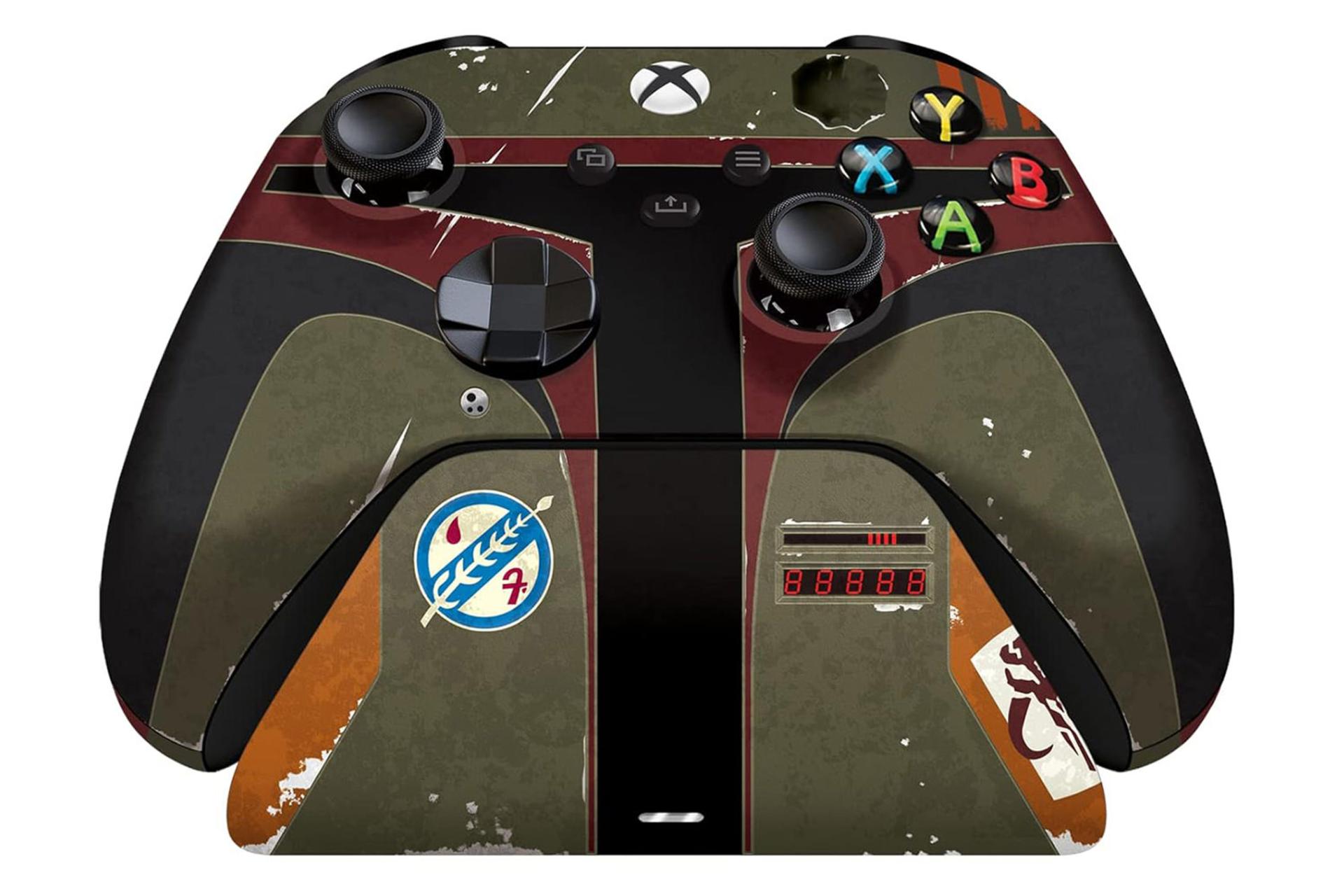کنترلر ریزر Razer Limited Edition Xbox Series X|S Wireless Controller نمای جلو طرح بوبا فیت استاروارز