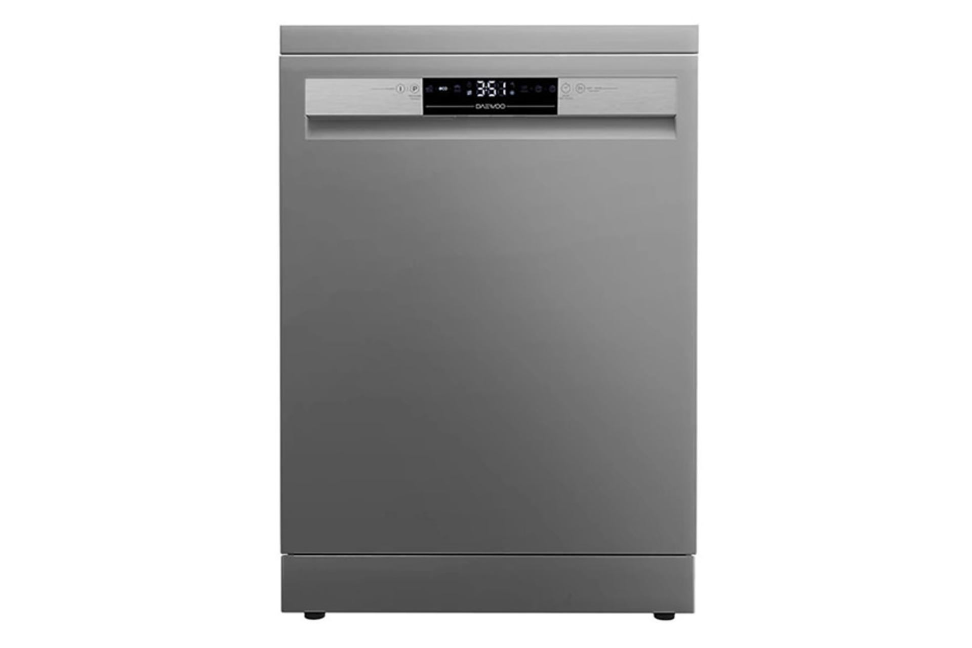 مرجع متخصصين ايران ماشين ظرفشويي دوو Daewoo DDW-30T1252 نماي جلو رنگ نقره اي